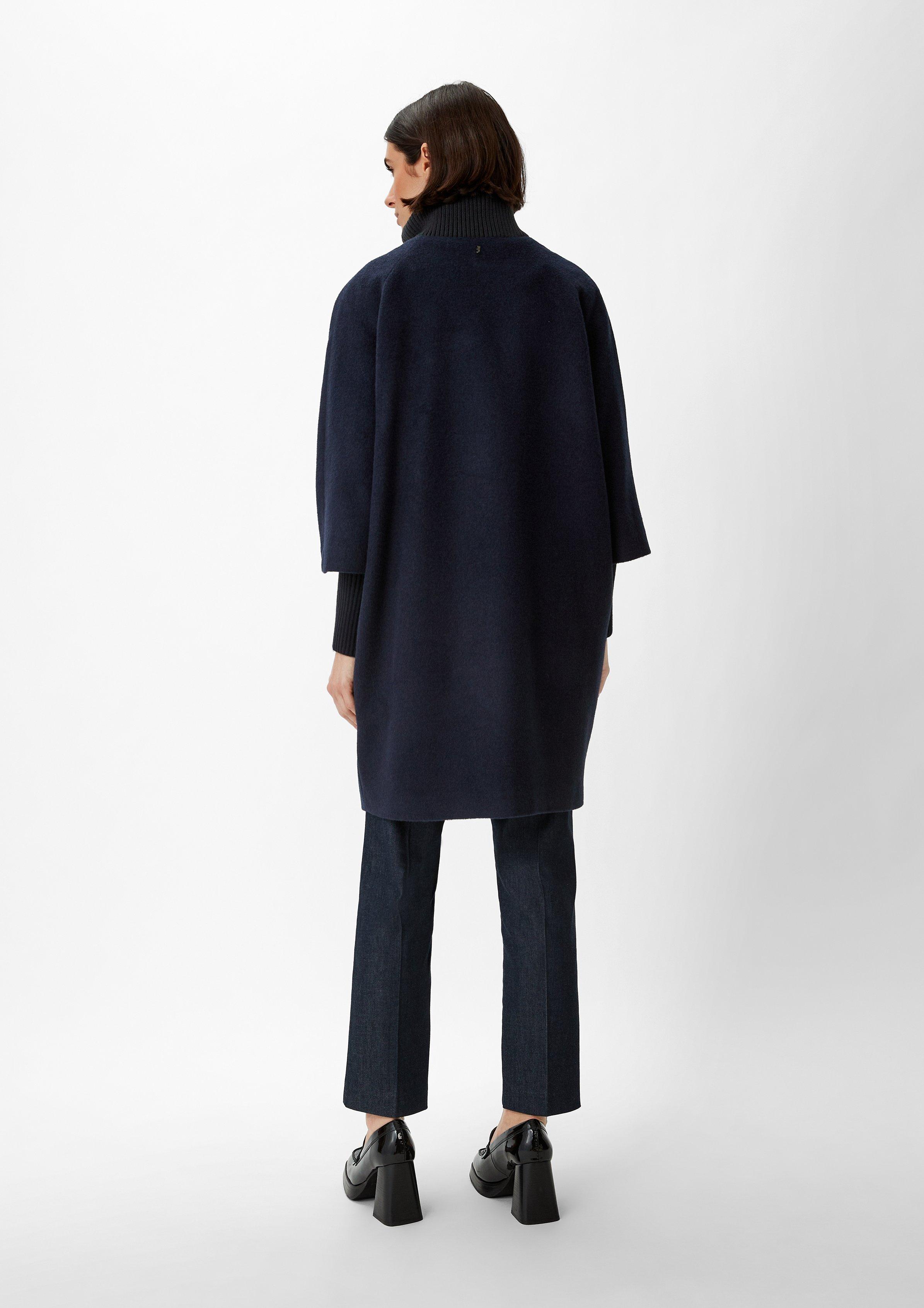 Mantel aus Wollmix - navy | Comma 