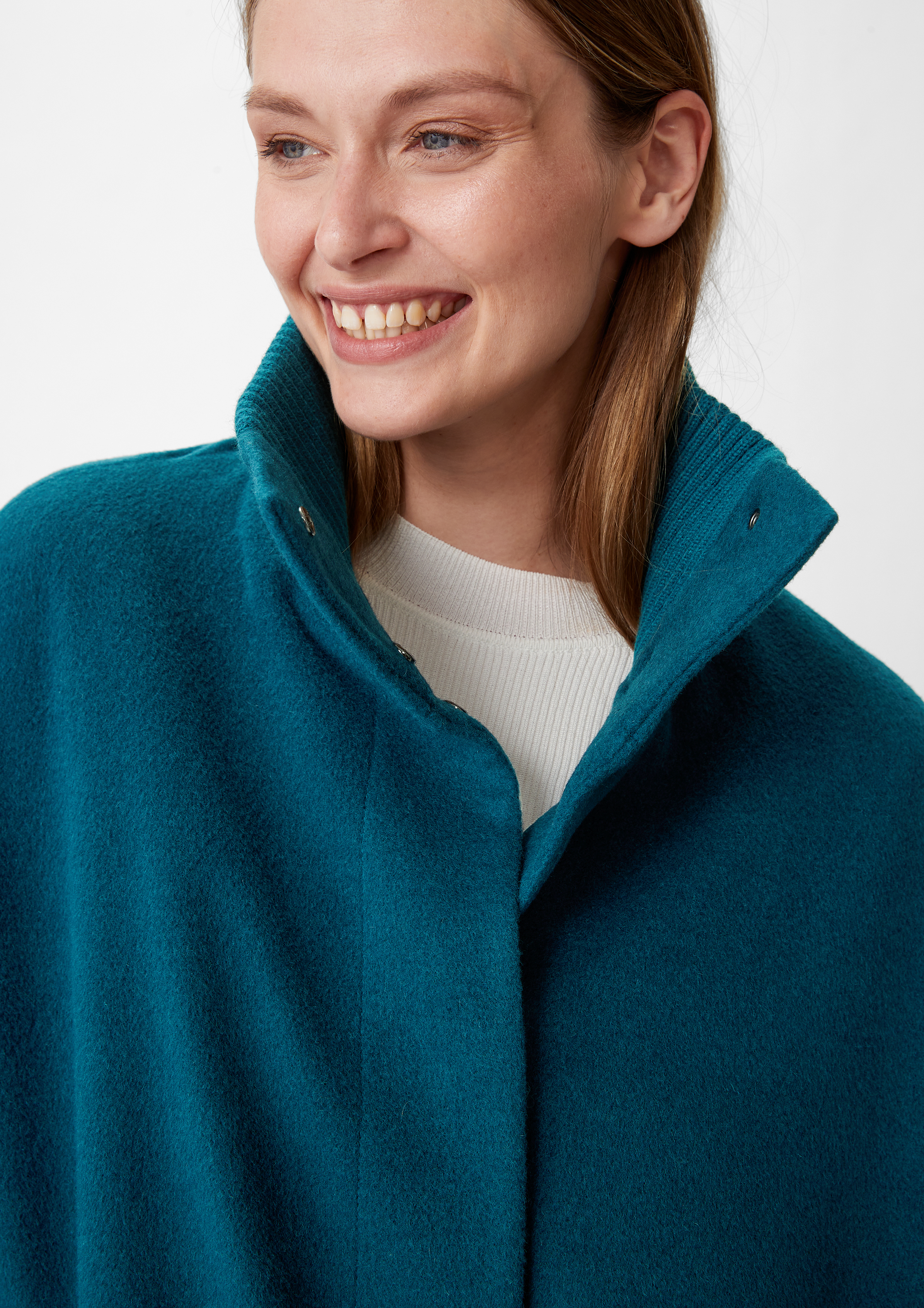 Wool blend coat dusty pink Comma