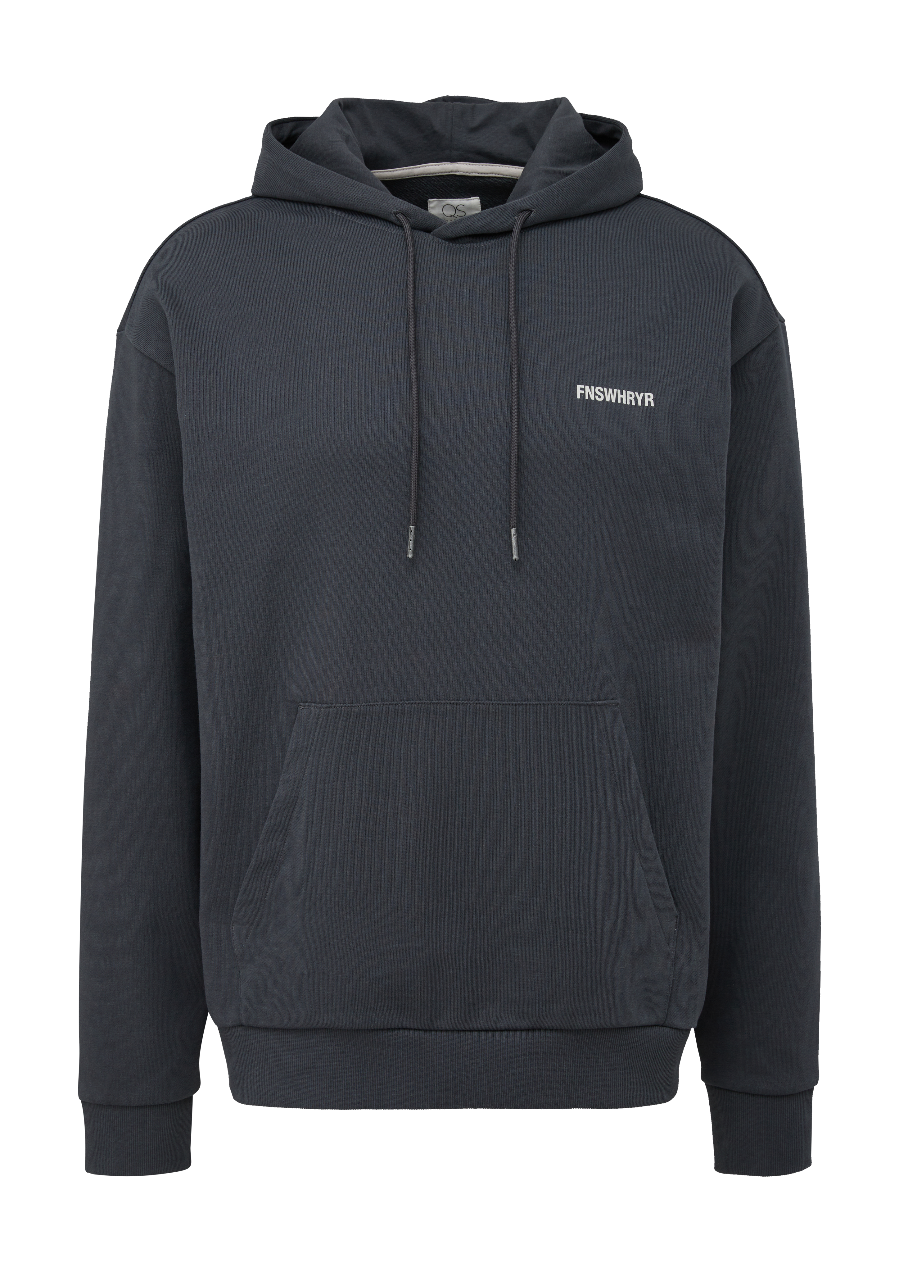 QS - Sweat-Hoodie aus Baumwolle, Herren, grau