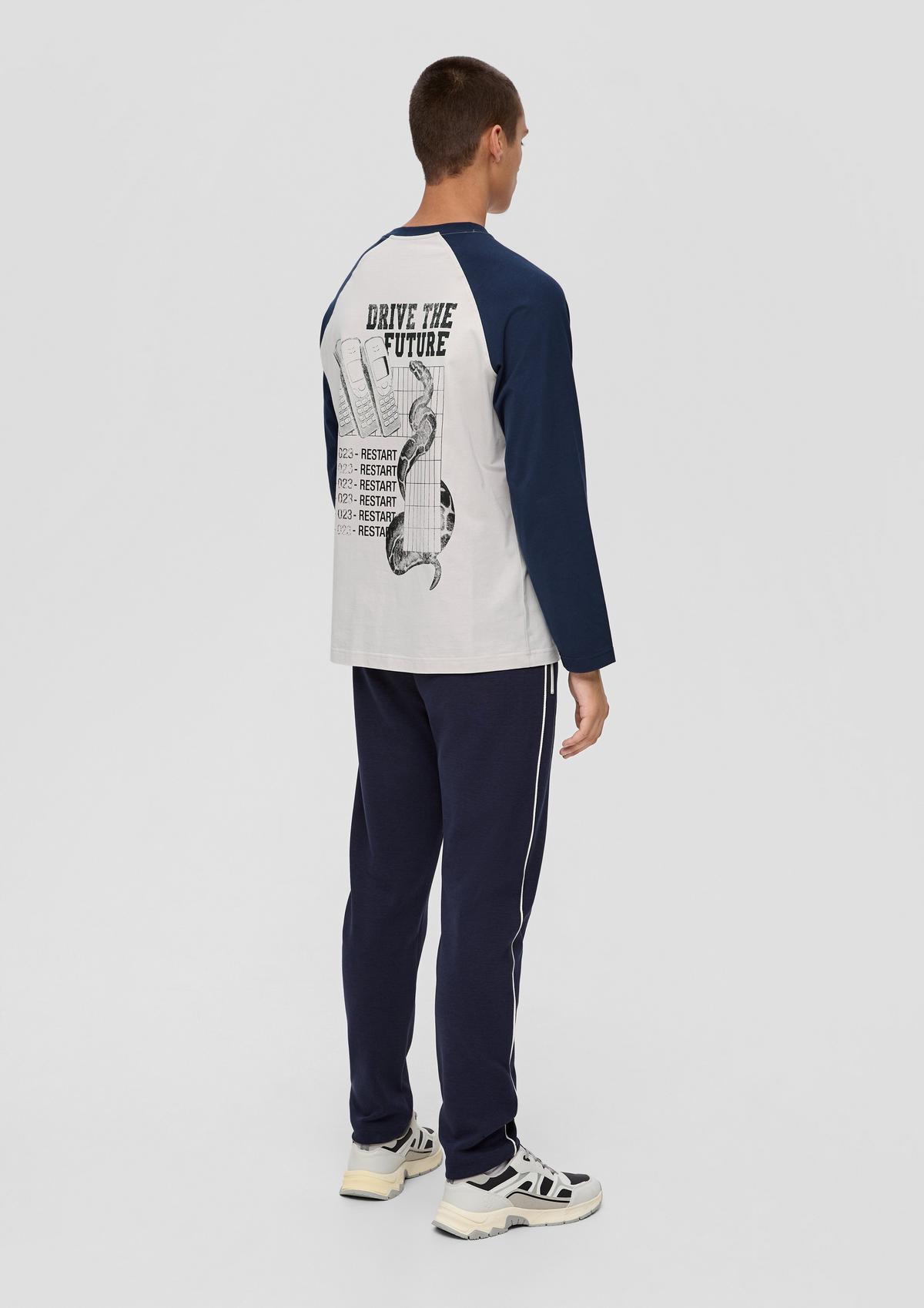s.Oliver T-shirt à manches longues à imprimé dans le dos