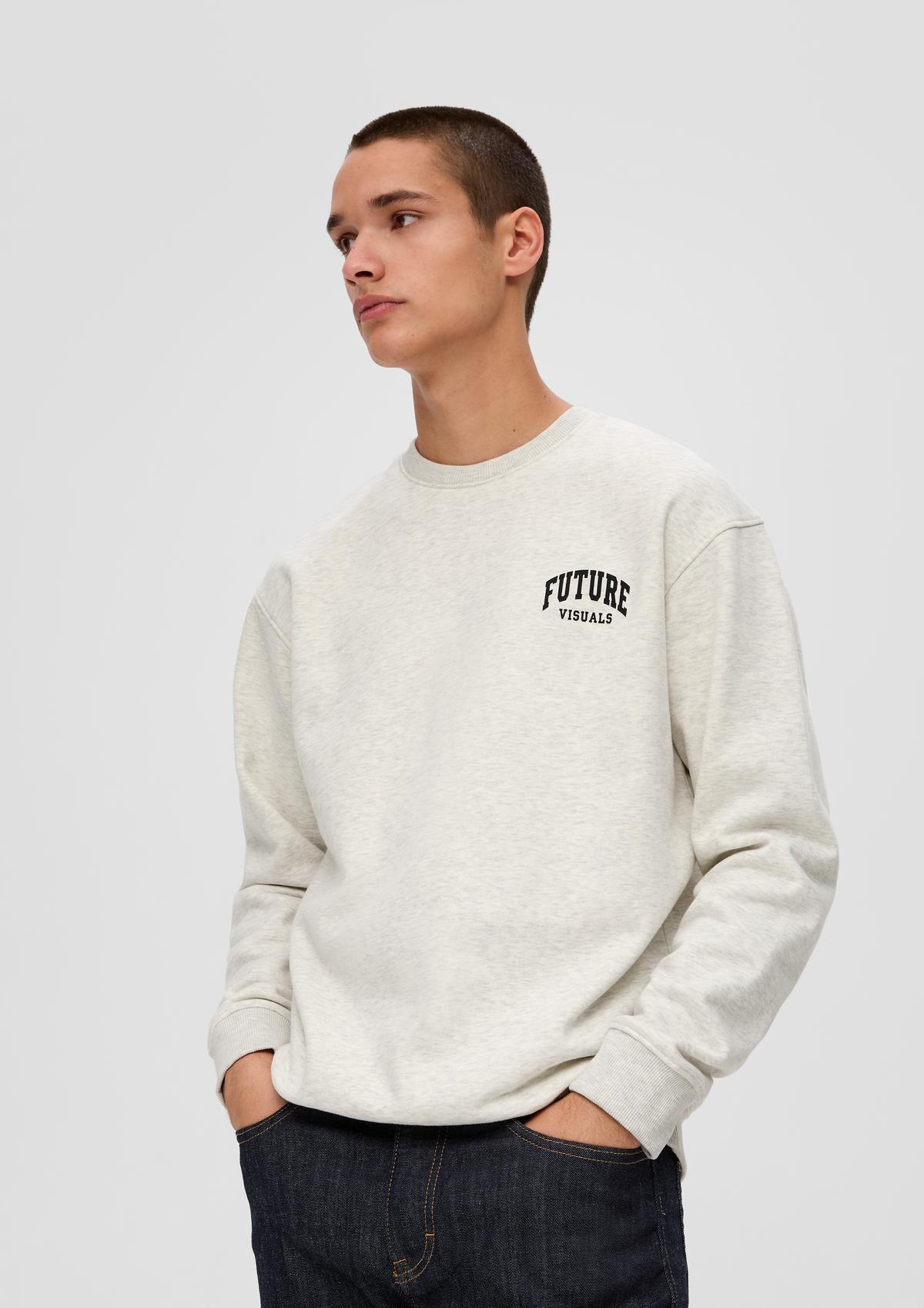 Sweatshirt met grote print op de achterkant