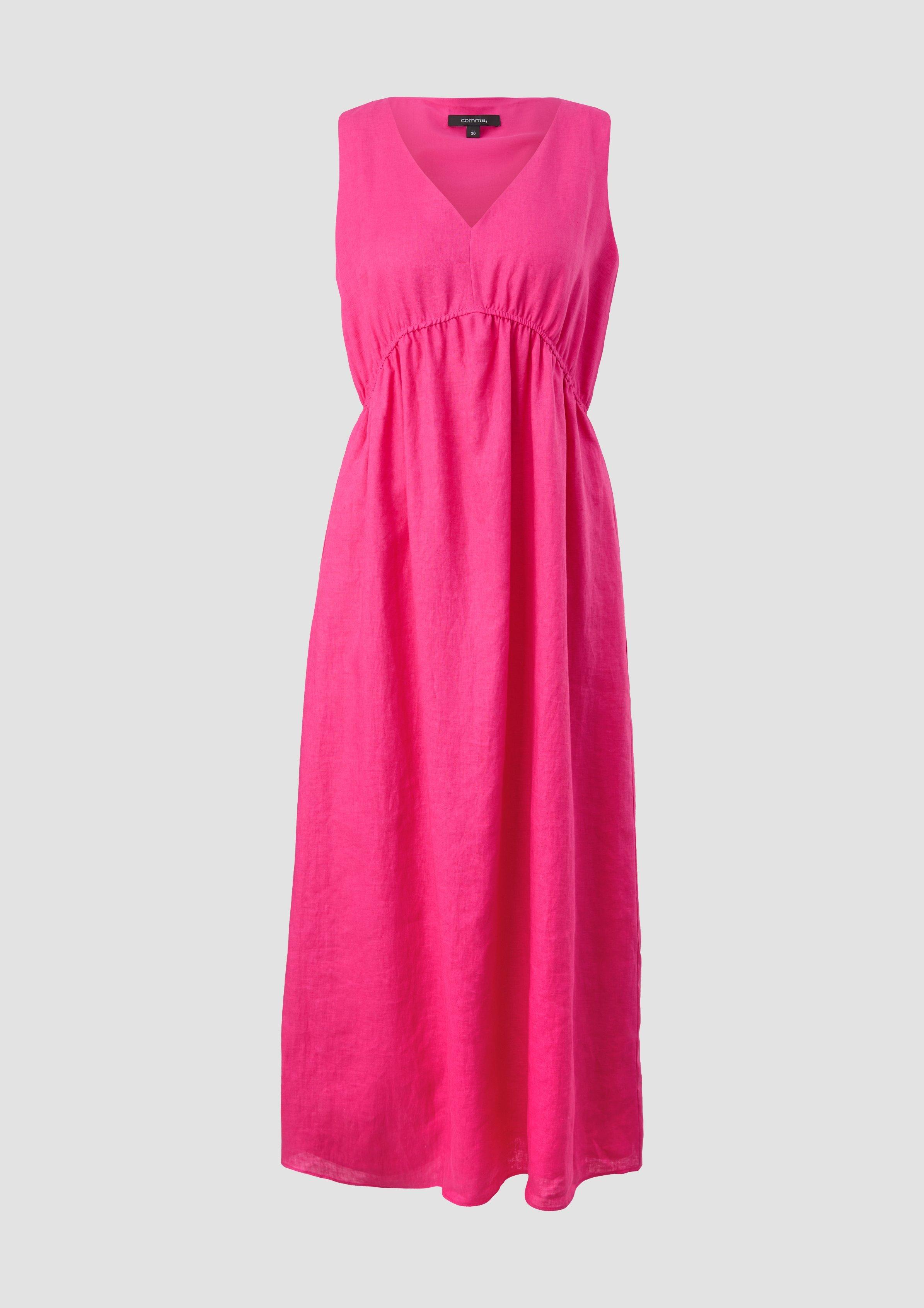 Linen dress pink Comma