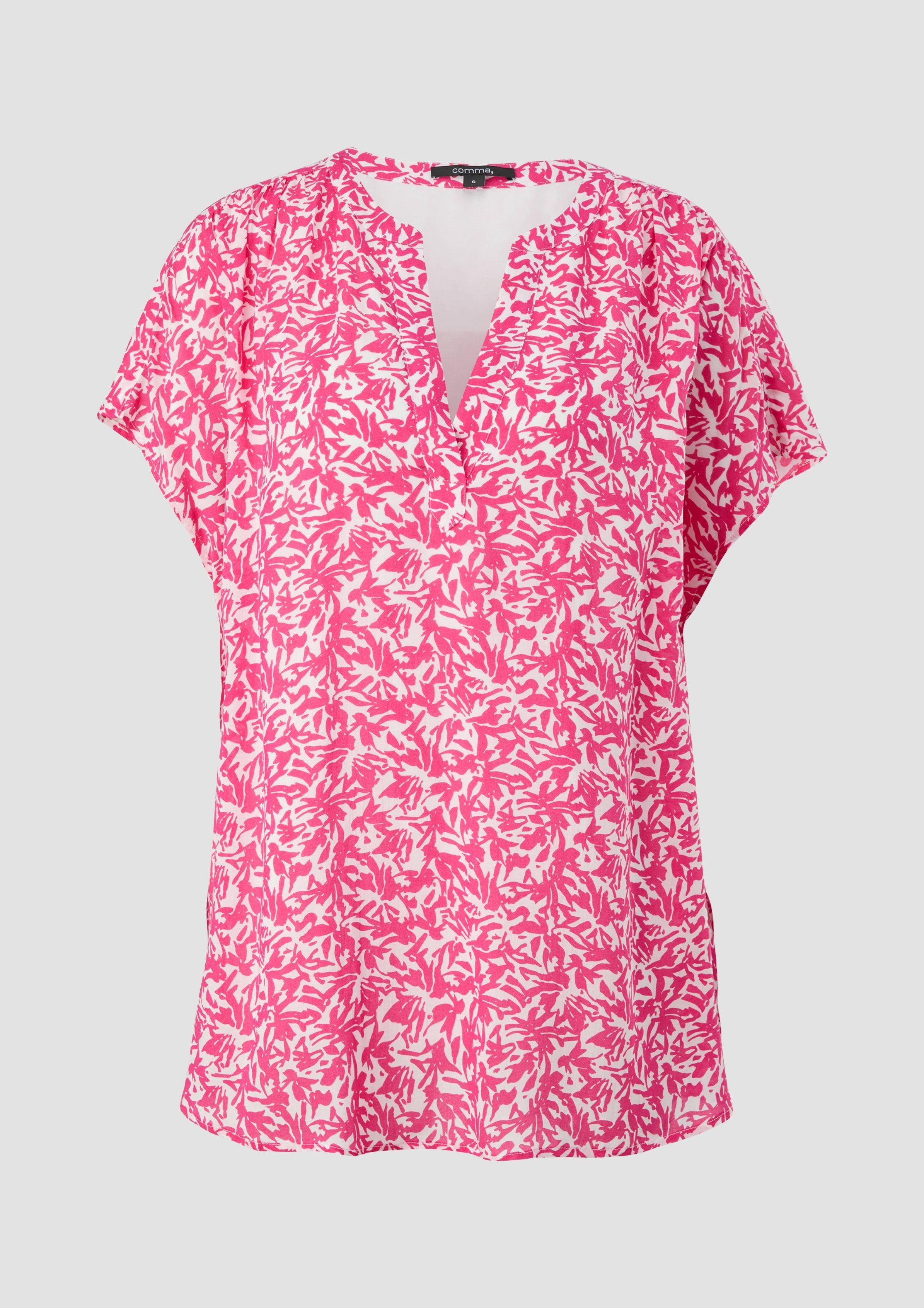Viscose Blouse With Gathers White Comma