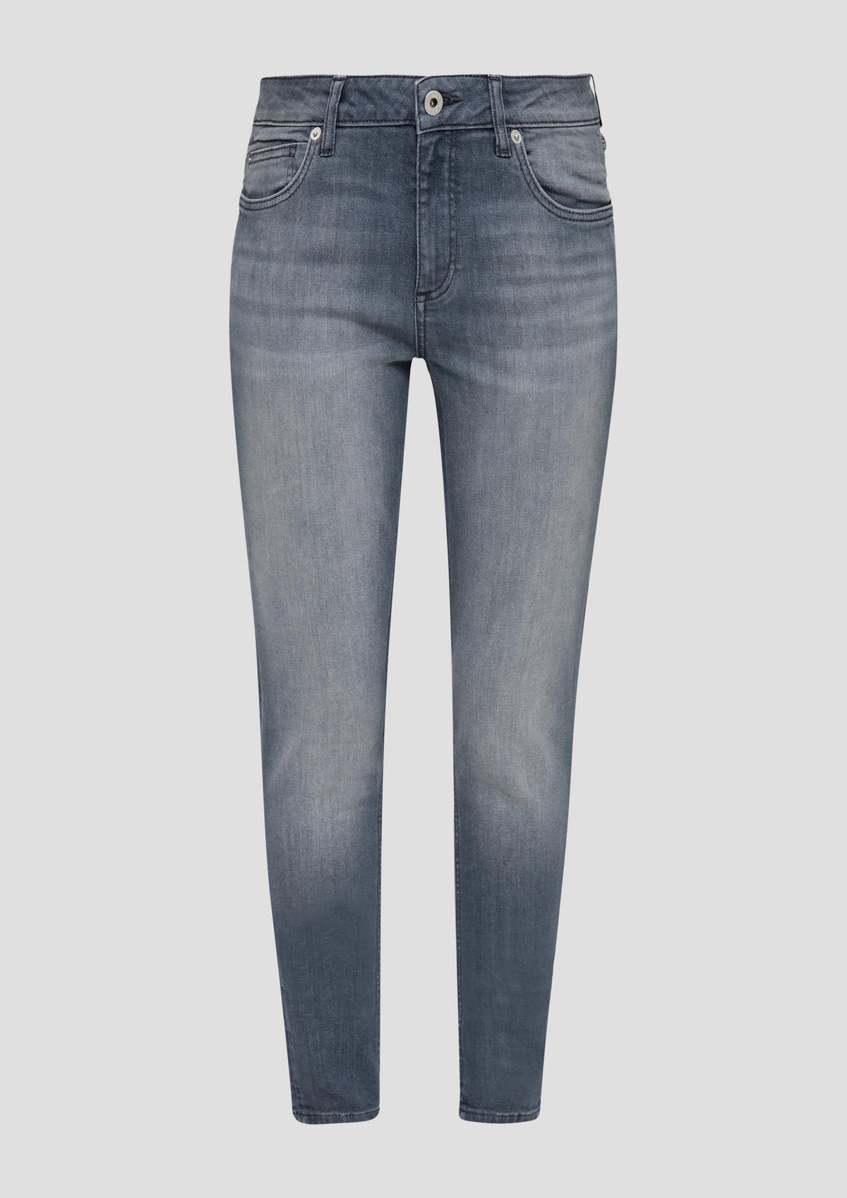 s.Oliver Slim: jeans met garment wash  