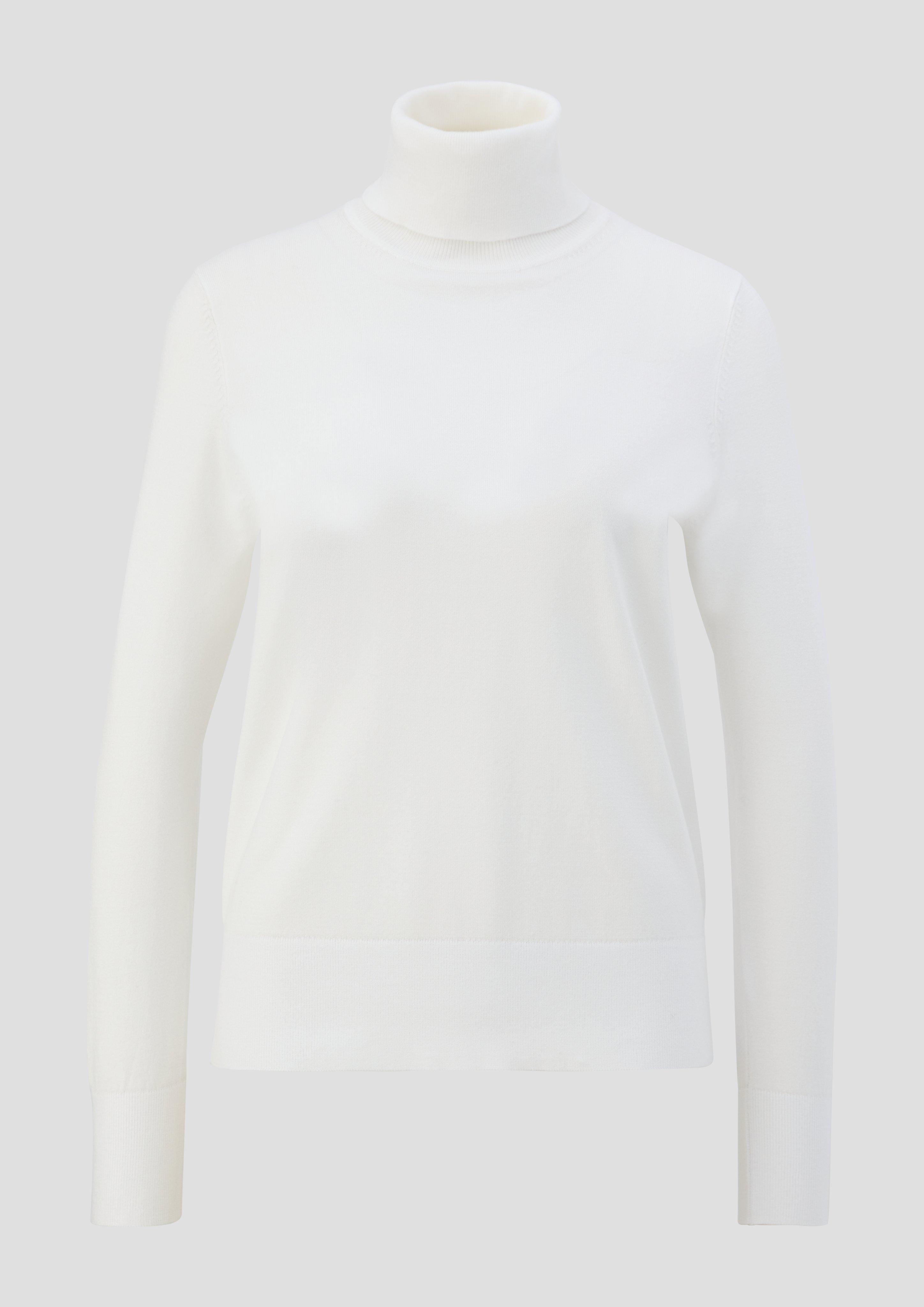 s.Oliver - Strickpullover aus Viskosemix, Damen, creme