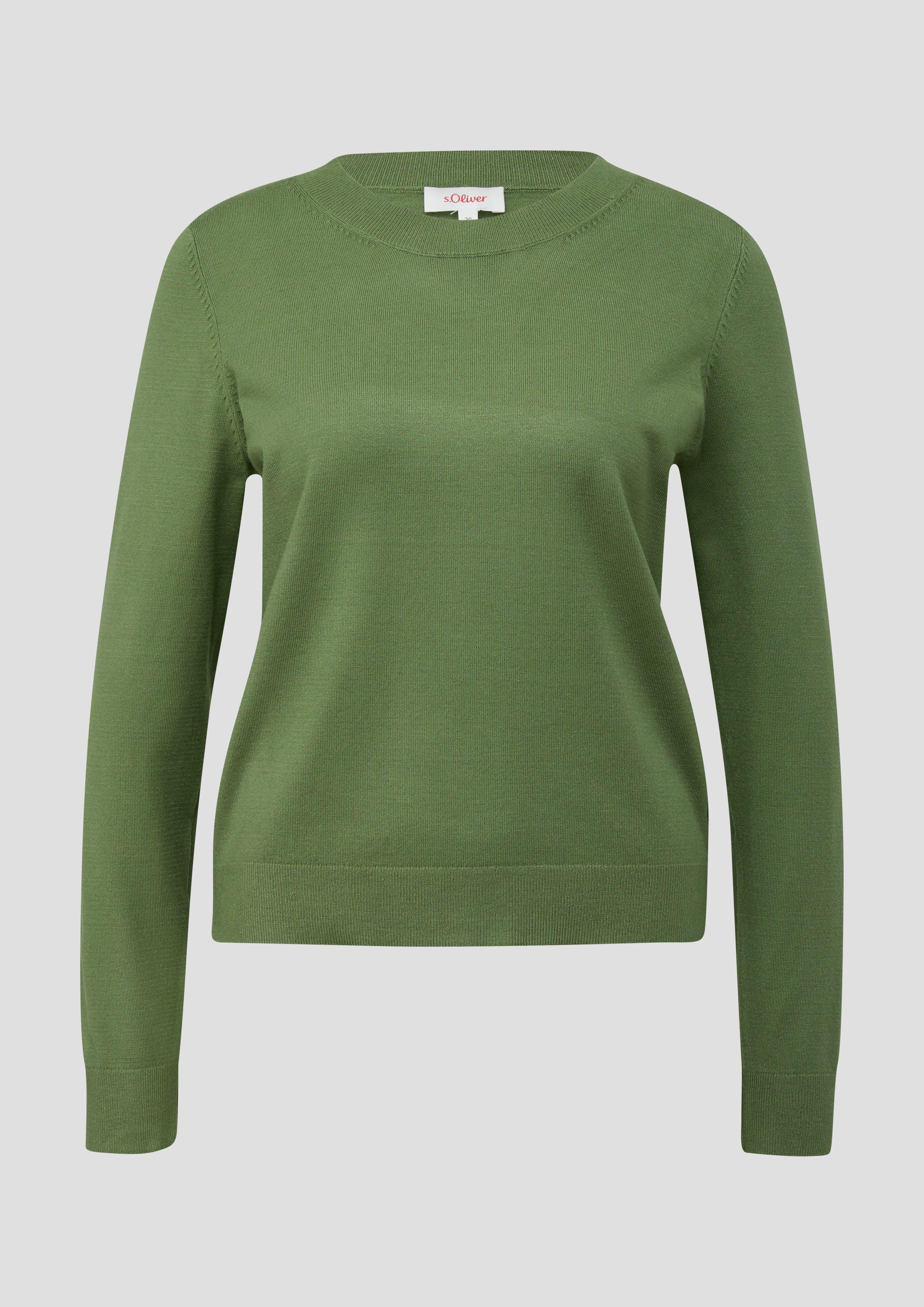 s.Oliver - Pullover aus Viskosestretch, Damen, grün