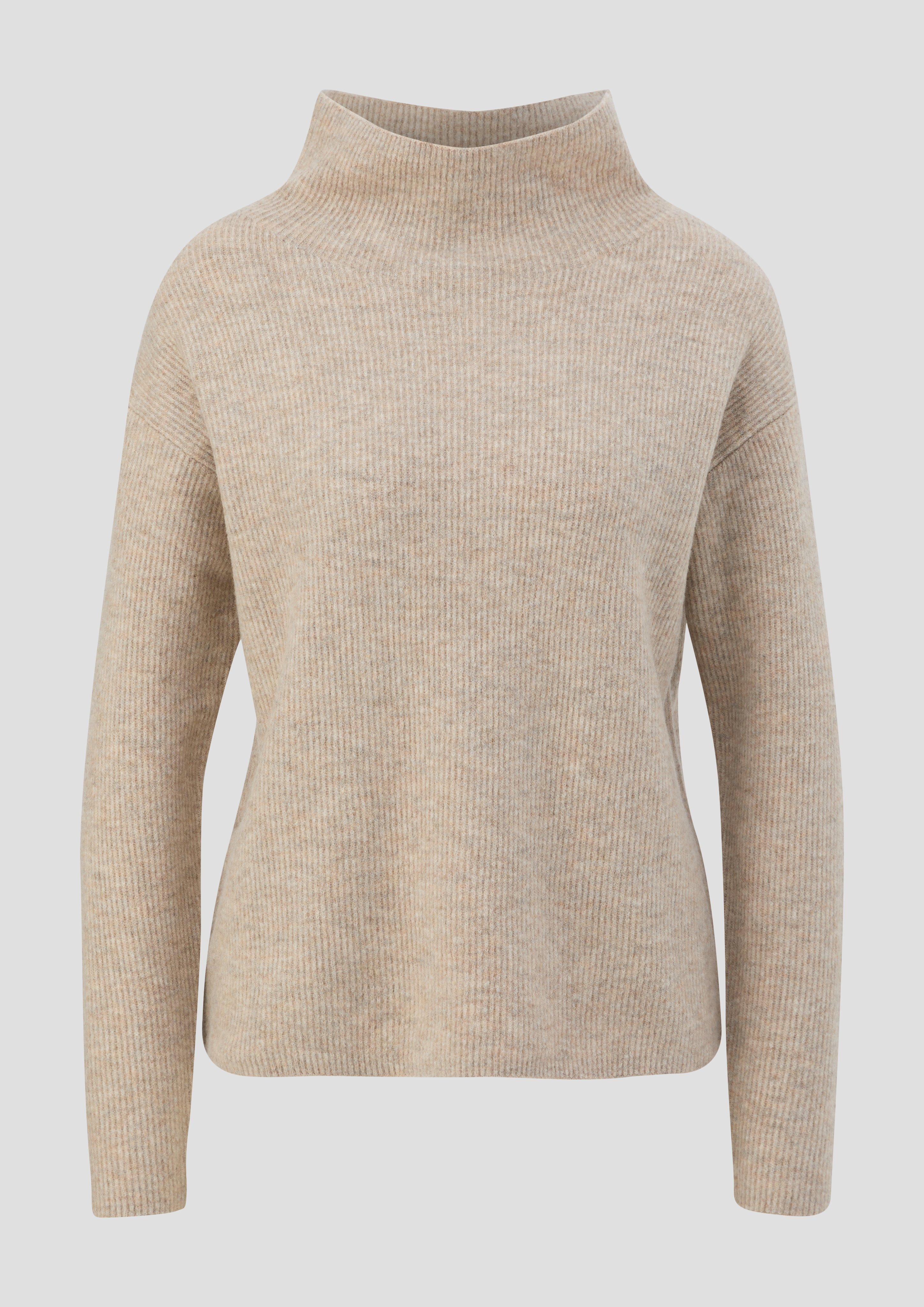 s.Oliver - Pullover in Rippstrick-Qualität, Damen, braun