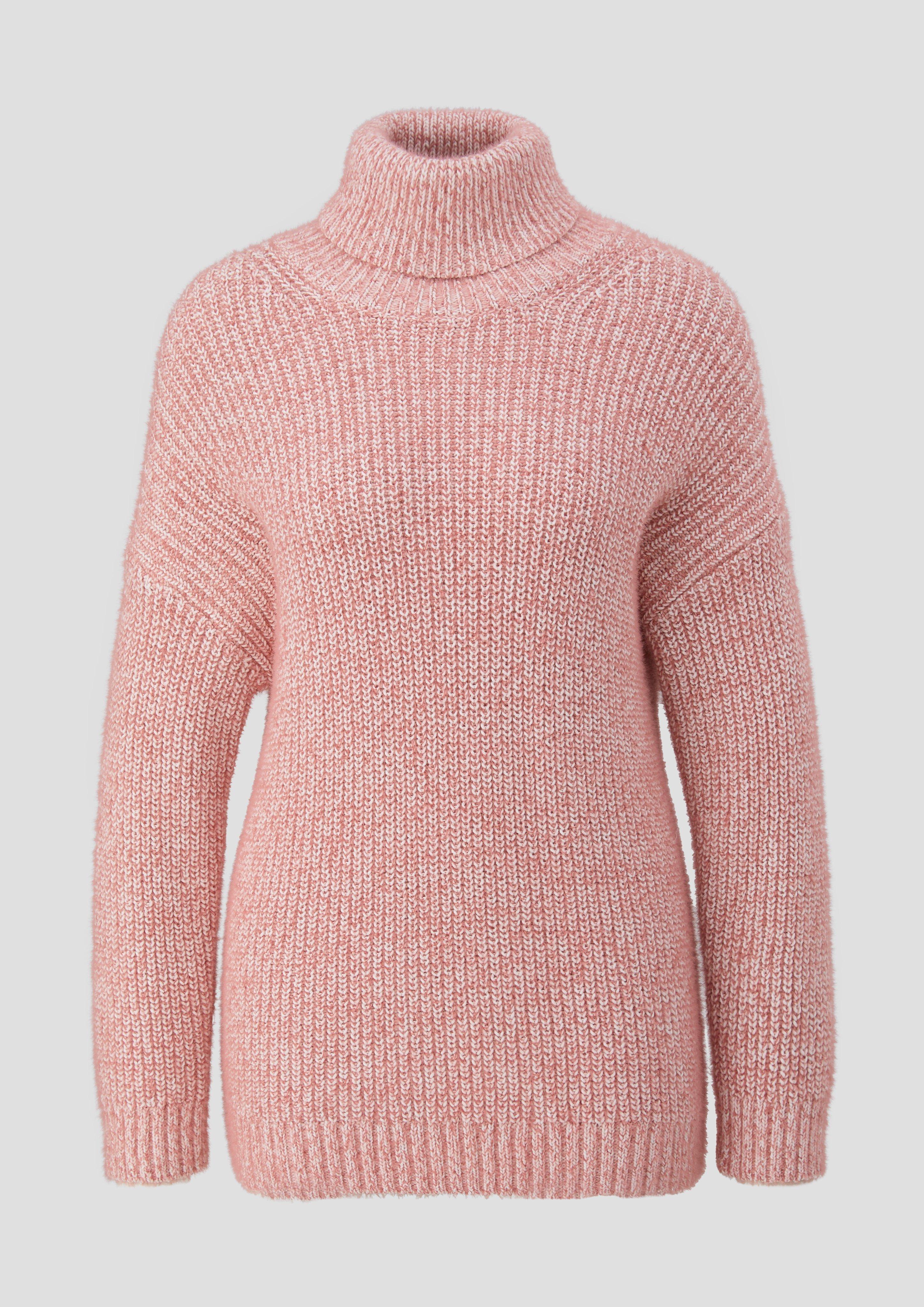 s.Oliver - Strickpullover aus Baumwollmix, Damen, Rosa