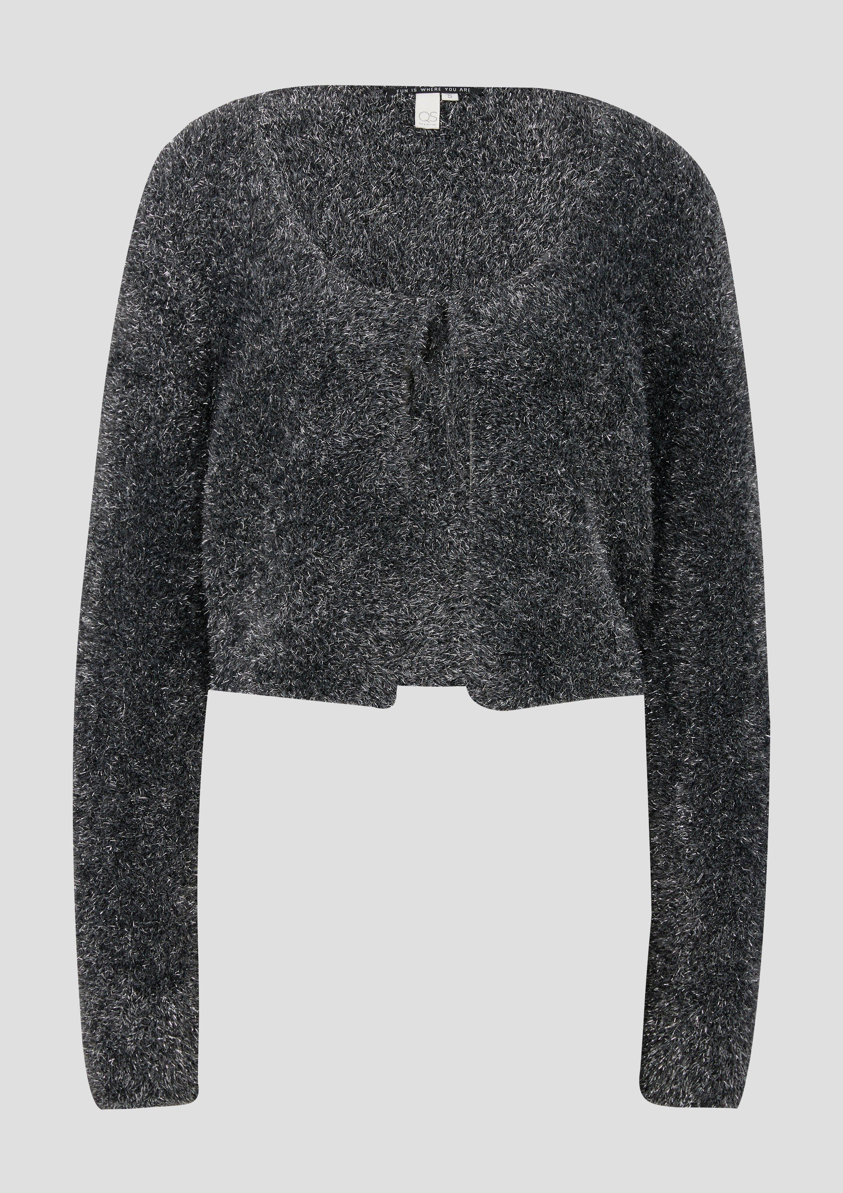 Thumbnail - QS - Kuschelige Strickjacke | QS x ELIF, Damen, schwarz