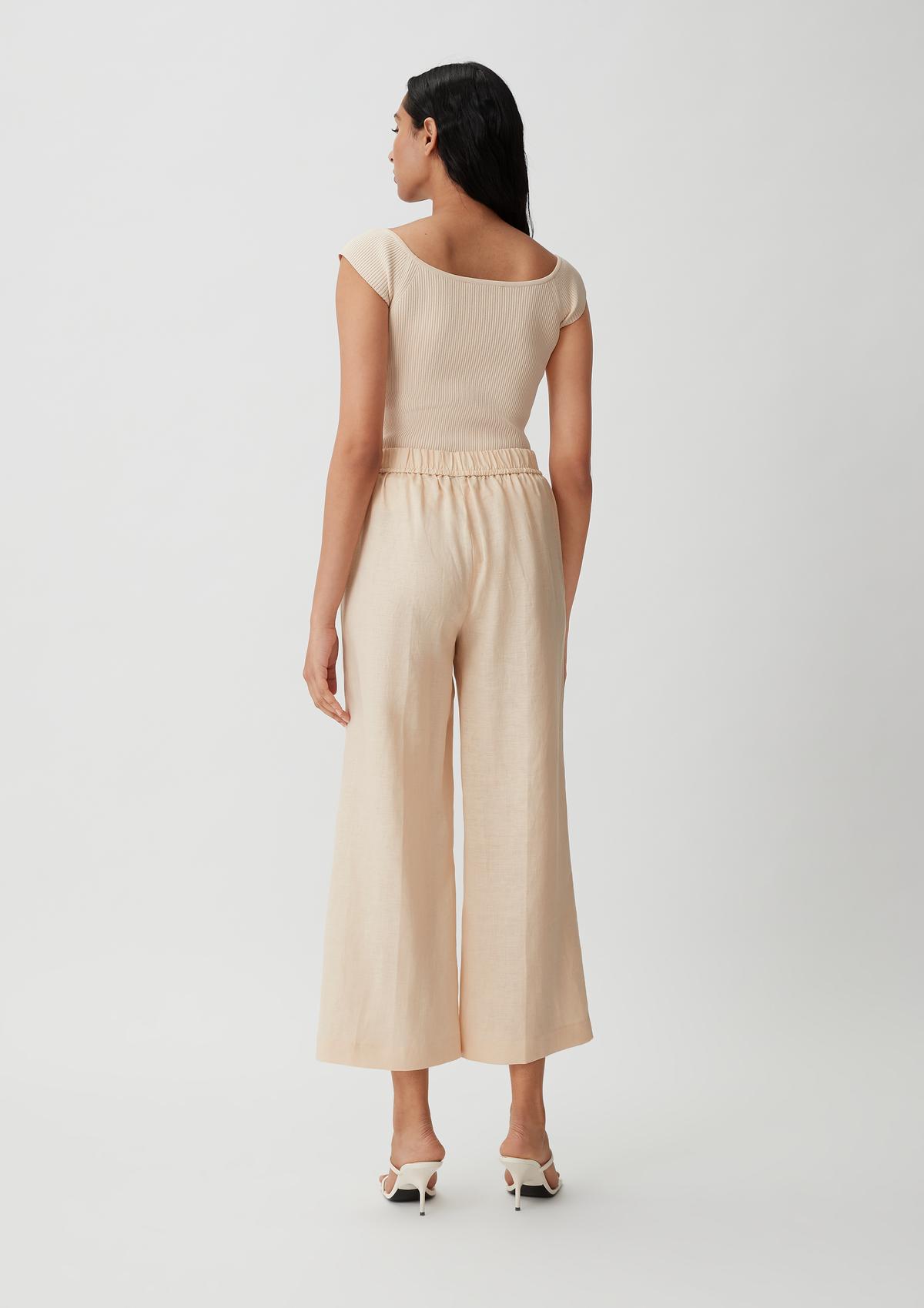 comma Loose fit: linen trousers