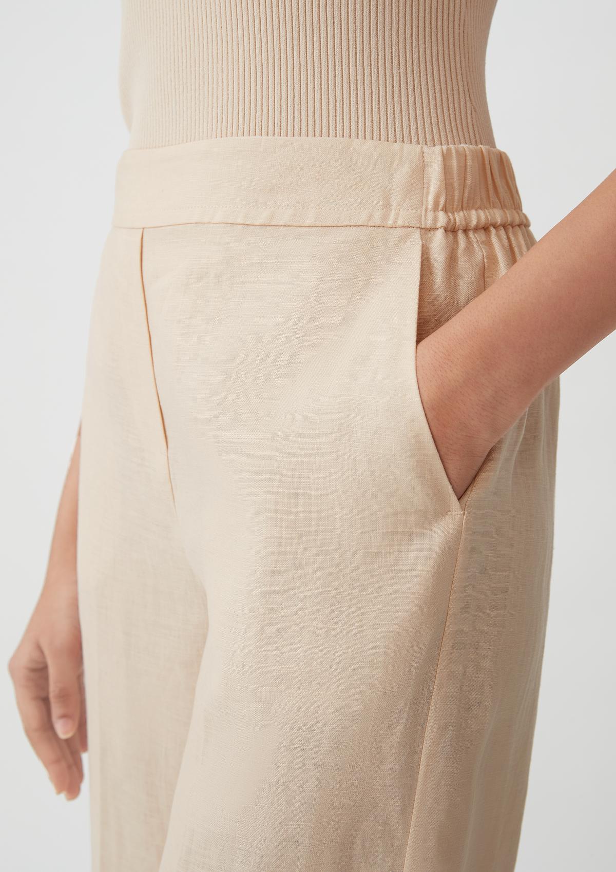 comma Loose fit: linen trousers