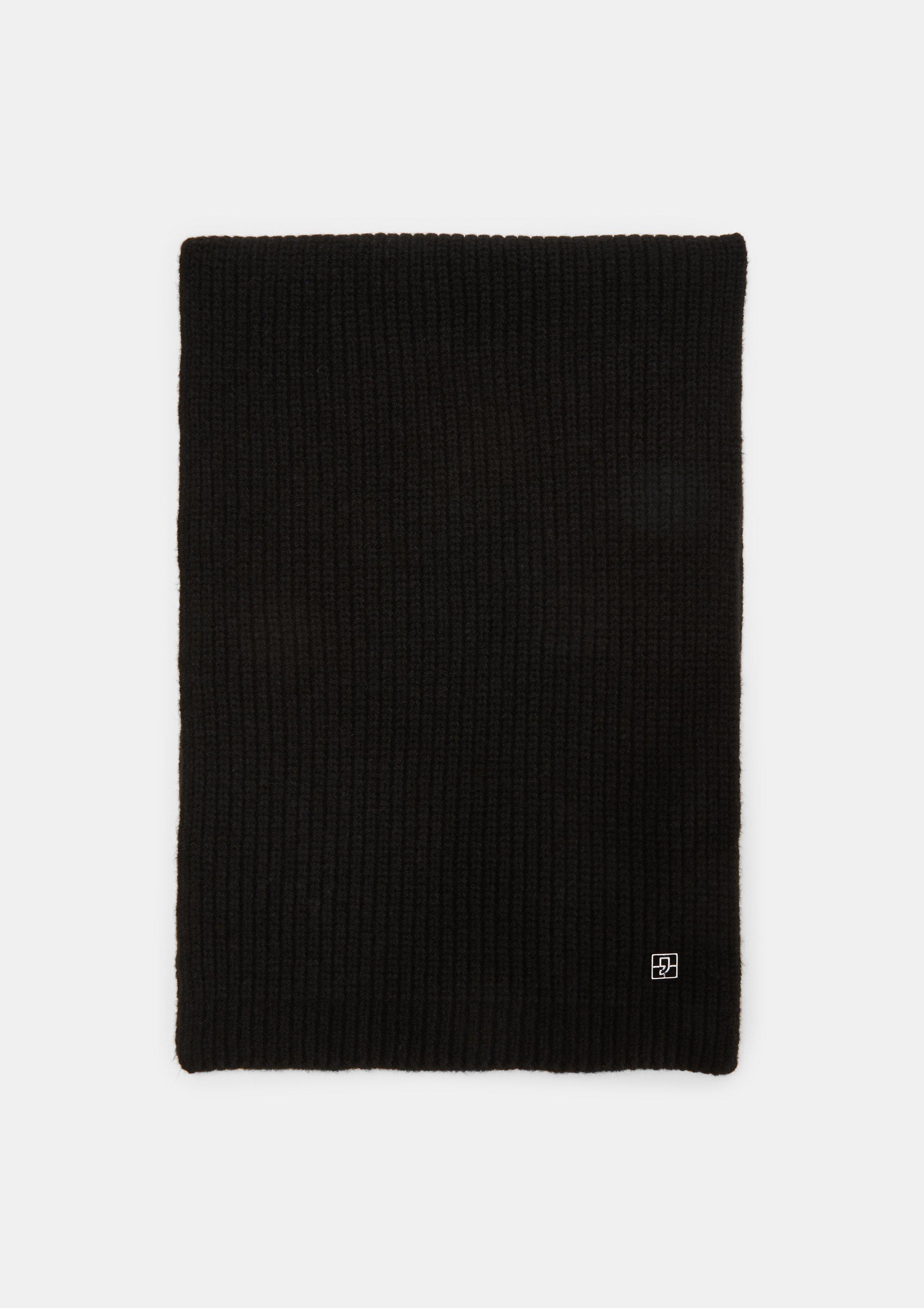 OBLIQUE 190 CM SCARF IN BLACK MIX WHITE TECHNICAL CASHMERE 415486