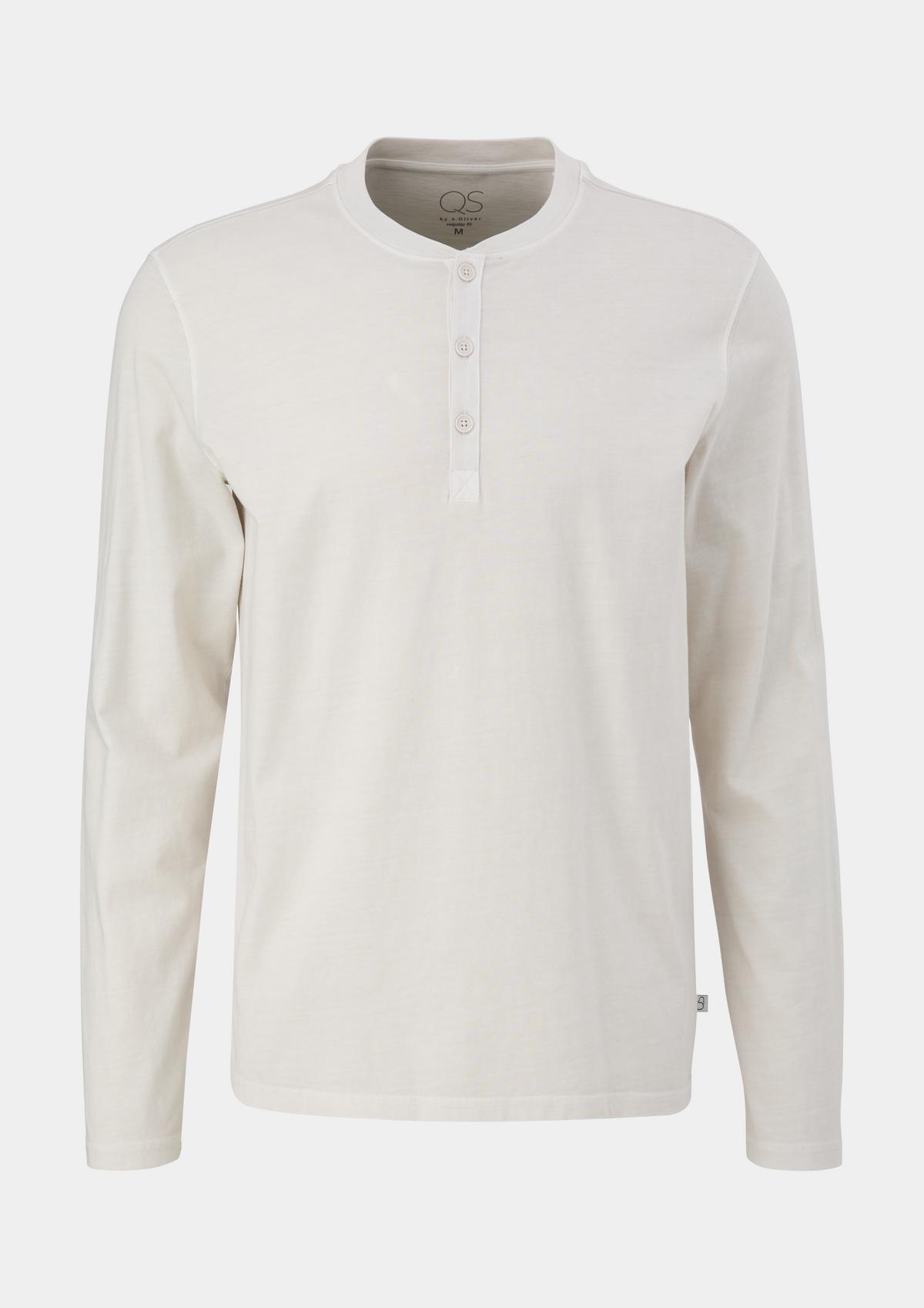 s.Oliver Long sleeve top with a Henley neckline