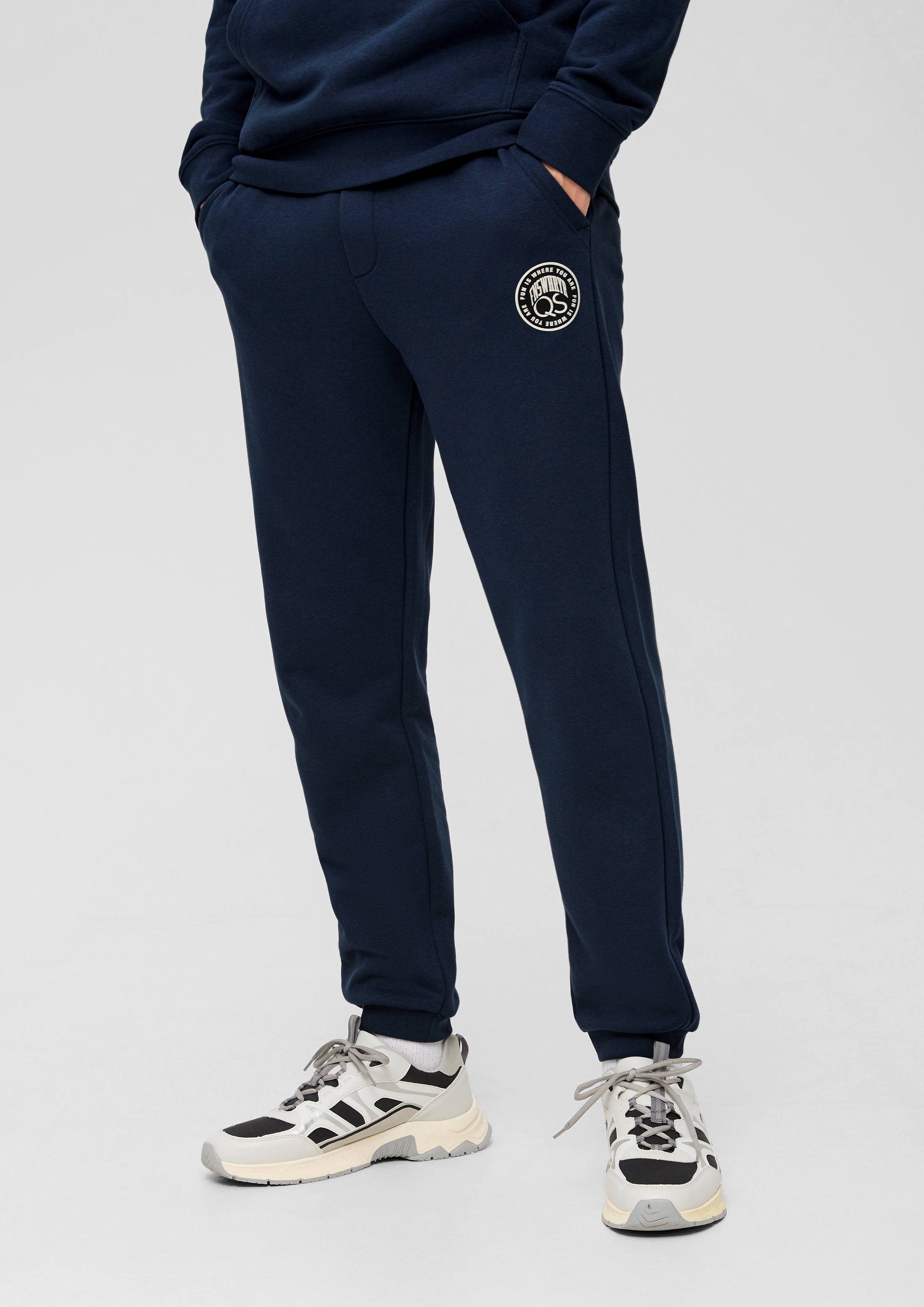 Pantalon de survêtement en coton avec détails contrastants