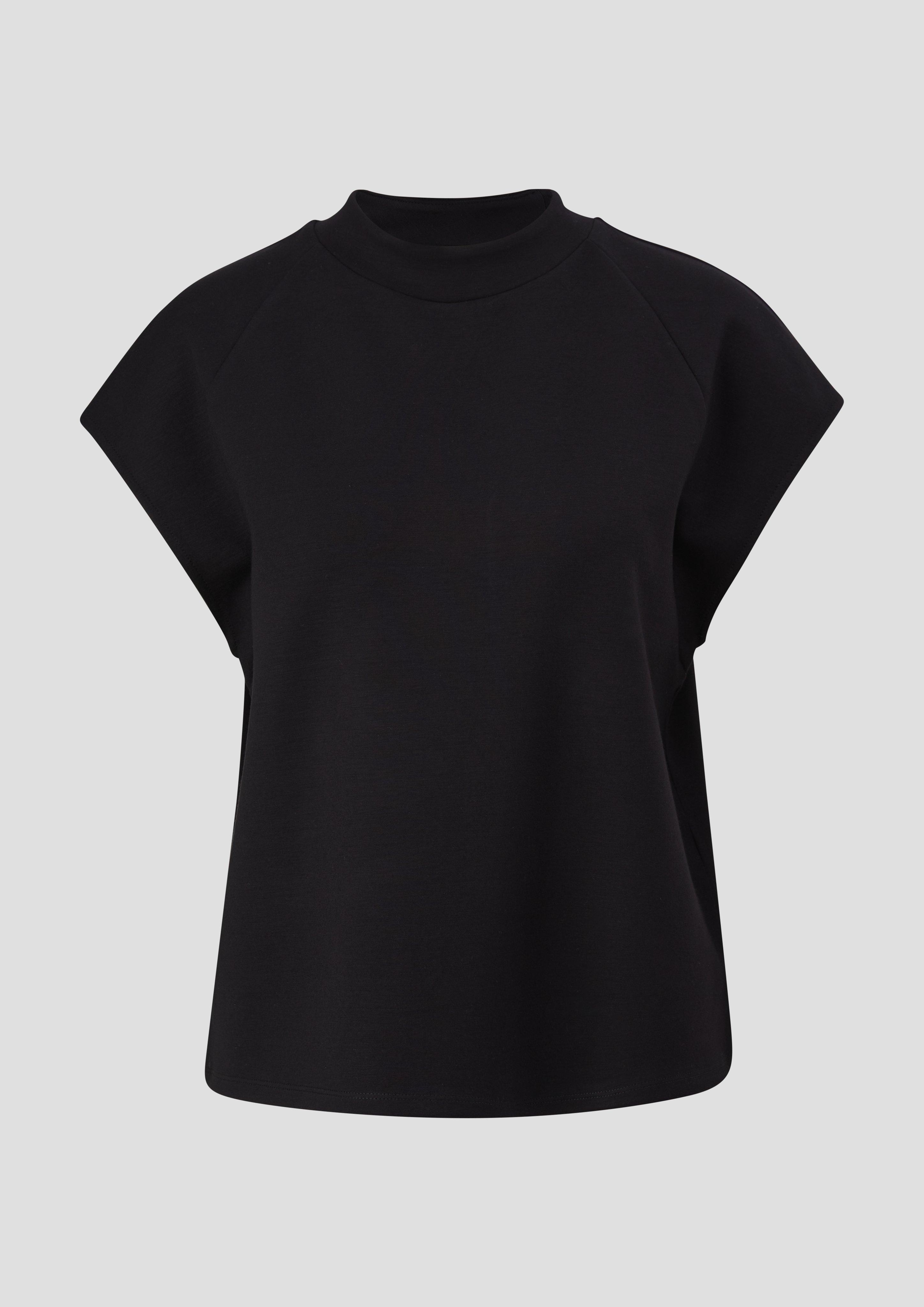 s.Oliver - T-Shirt aus Viskosestretch, Damen, schwarz