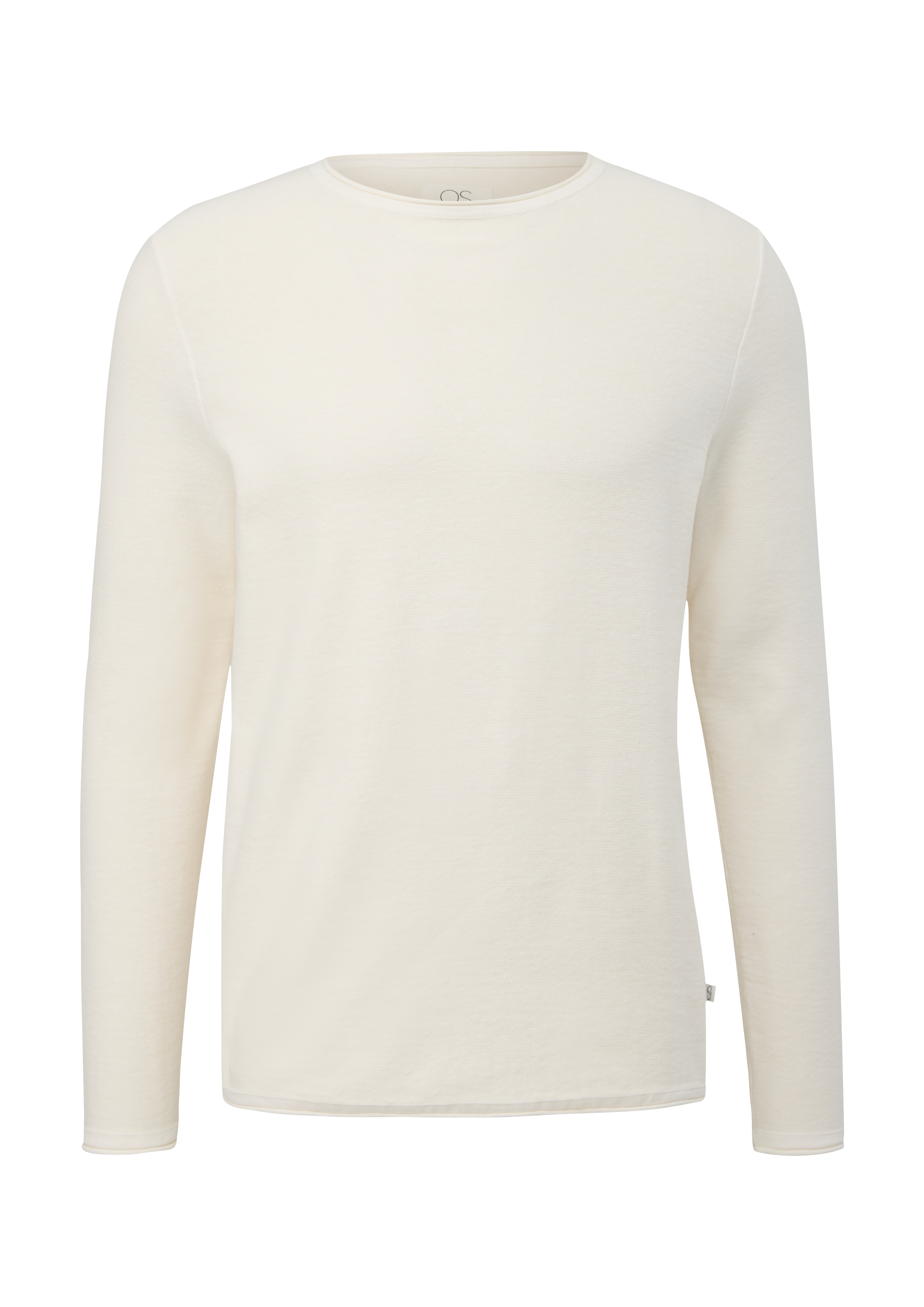 QS - Pullover mit Garment Dye, Herren, Beige