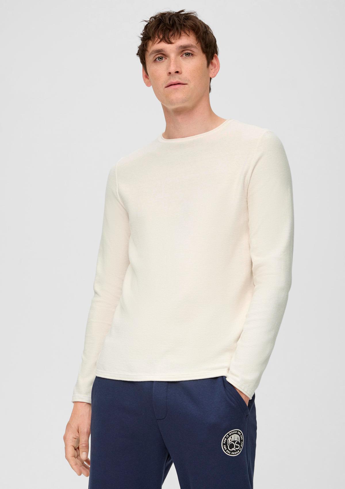 Garment-dyed jumper