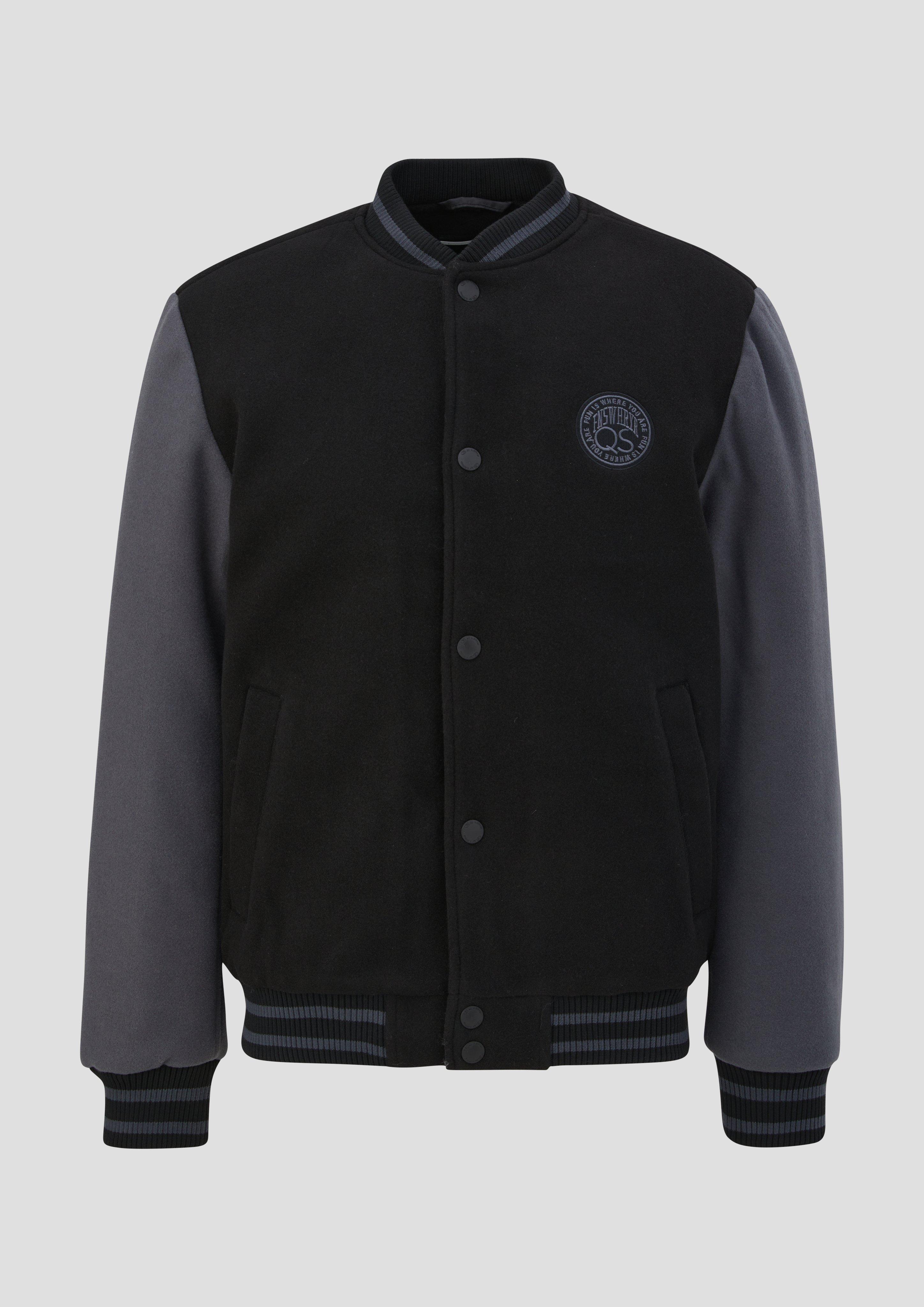 College jacket with padding - black | s.Oliver