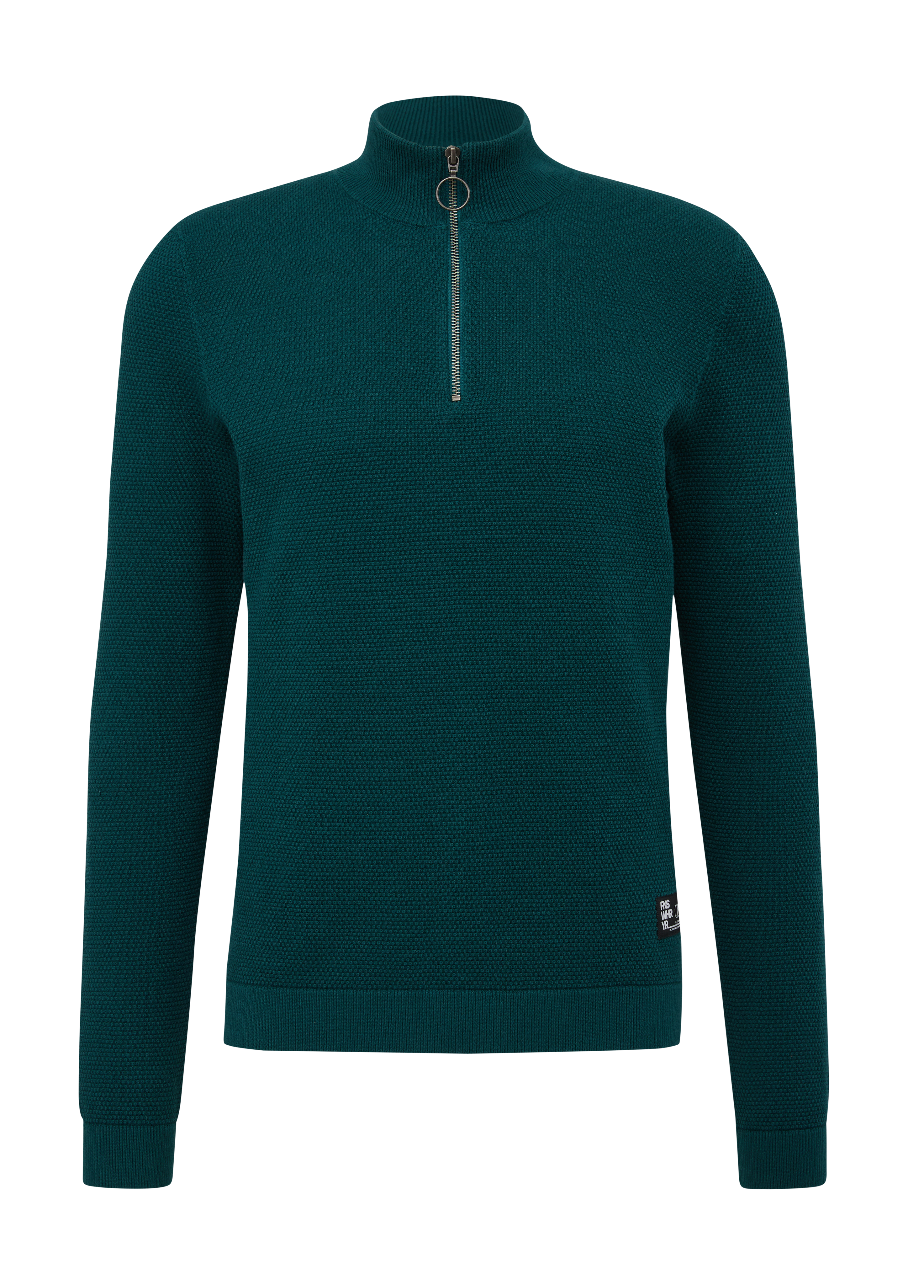 QS - Pullover aus Strukturstrick, Herren, Blau