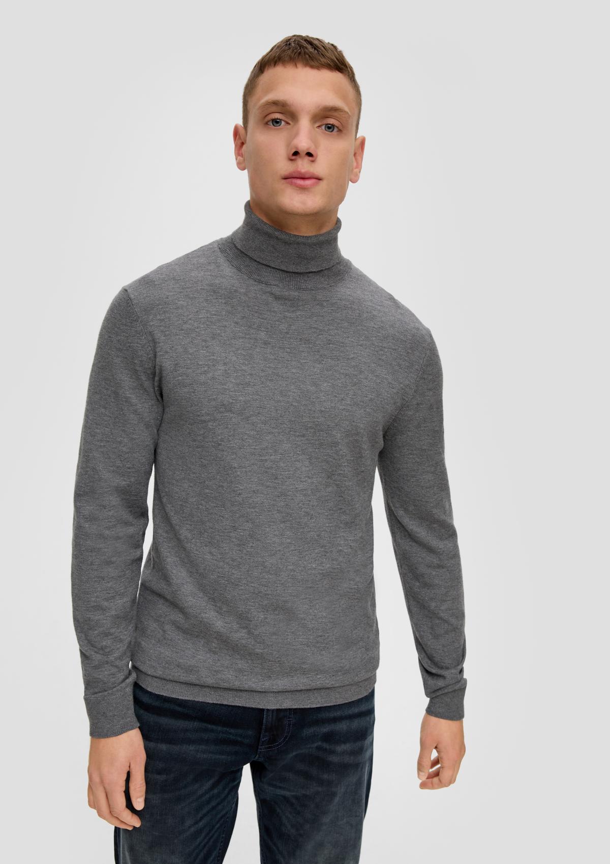 s.Oliver Pleteni pulover s dolčevita ovratnikom