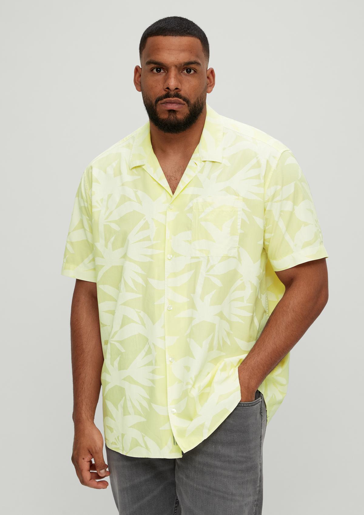 s.Oliver Poplin shirt with all-over print