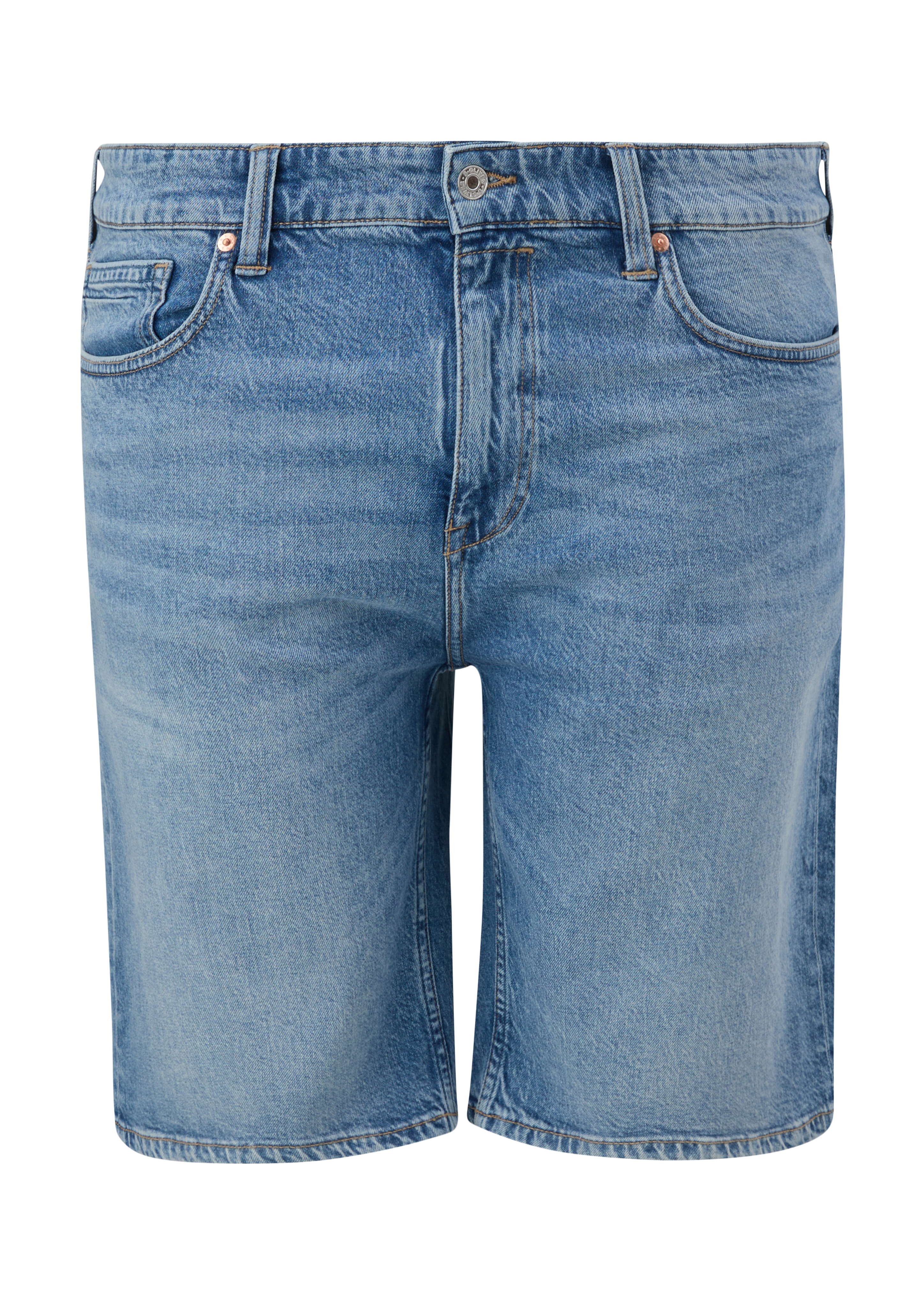 s.Oliver - Jeans-Shorts Casby / Relaxed Fit / Mid Rise / Straight Leg, Herren, blau