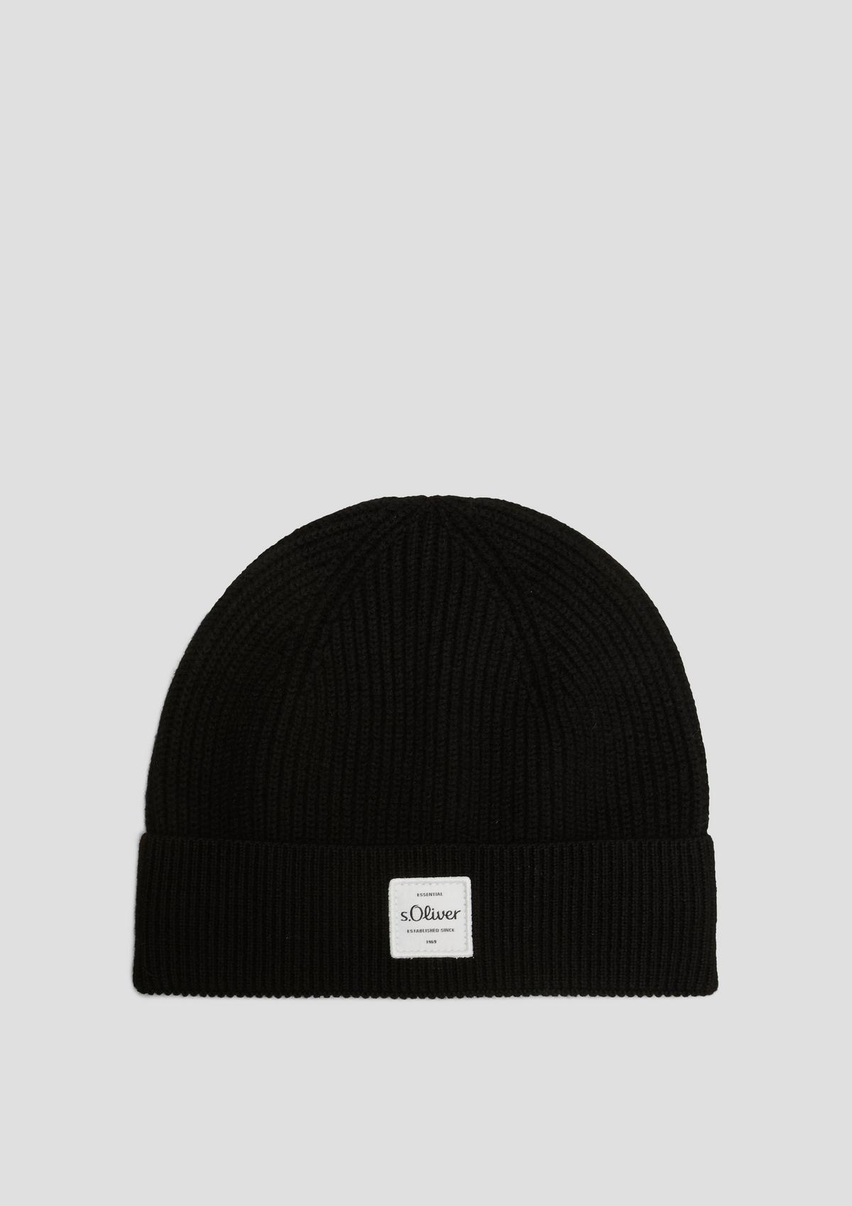 s.Oliver Merino wool knitted hat