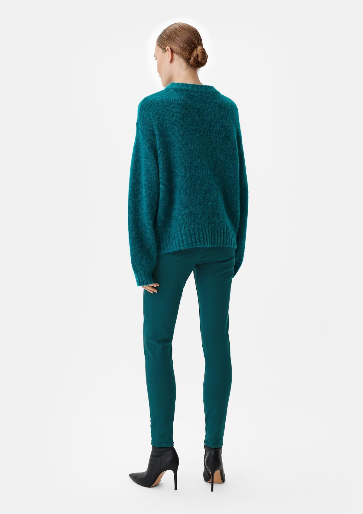 comma Super skinny: cotton blend twill trousers