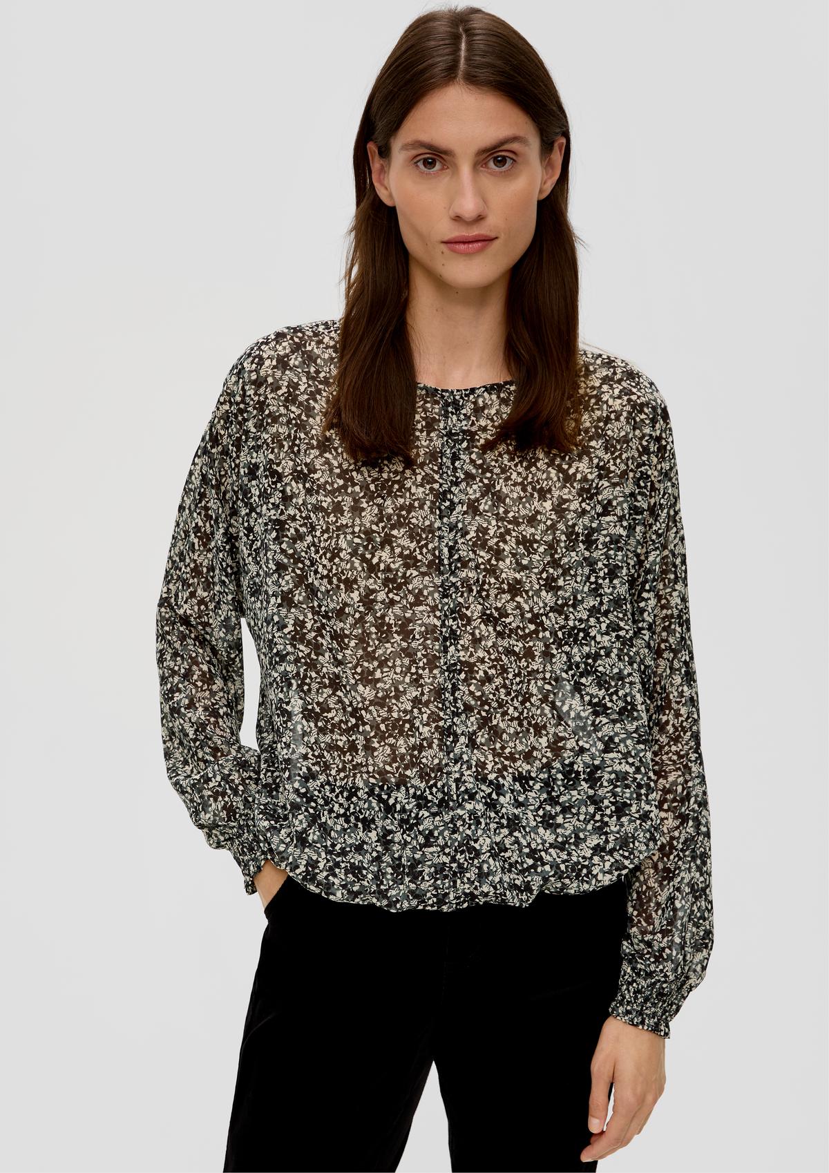 s.Oliver Chiffon blouse with an all-over pattern