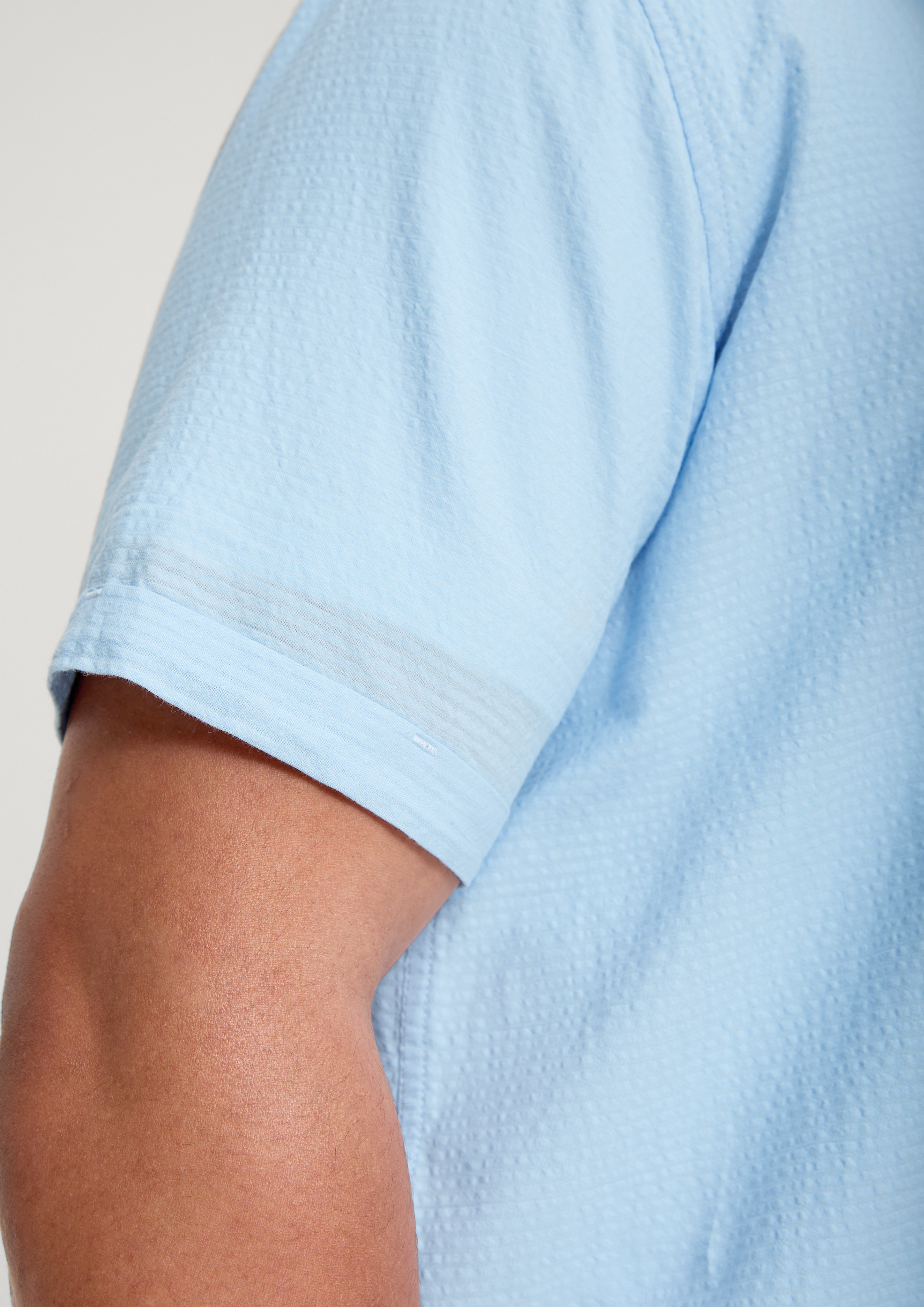 Pink Seersucker Woven Shirt main image 0