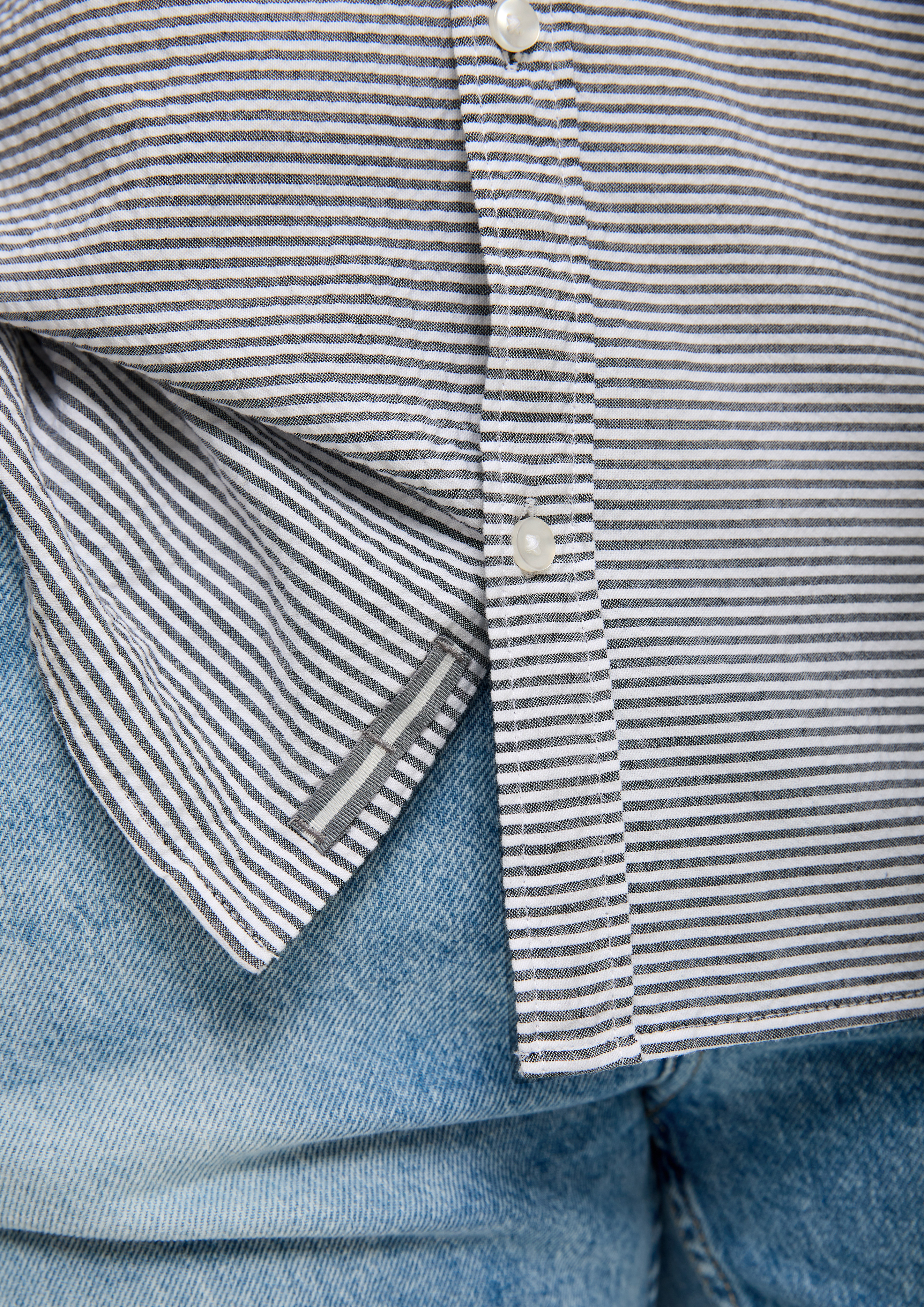 Seersucker Ombre Checkered Shirt