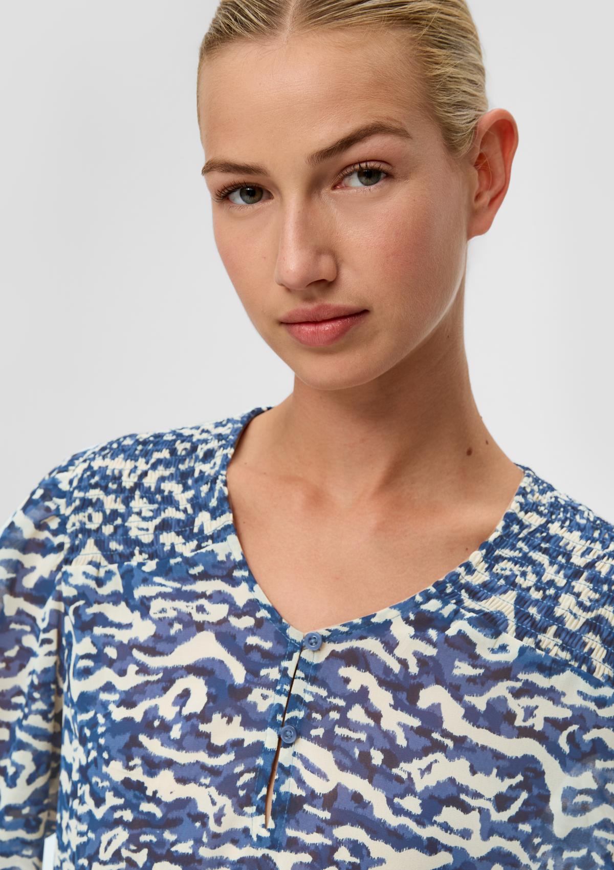 s.Oliver Chiffonbluse mit Allover-Print