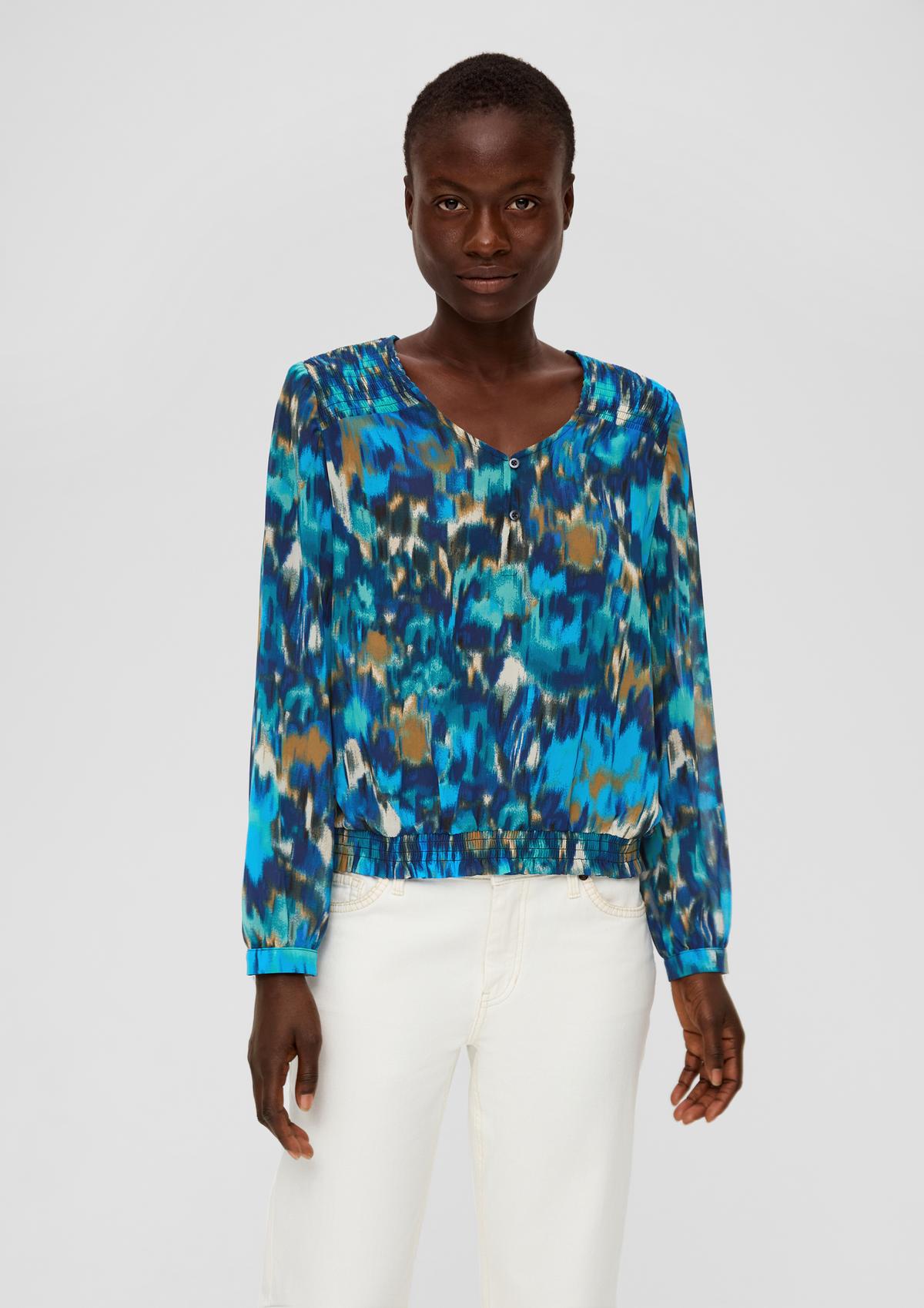s.Oliver Chiffonbluse mit Allover-Print