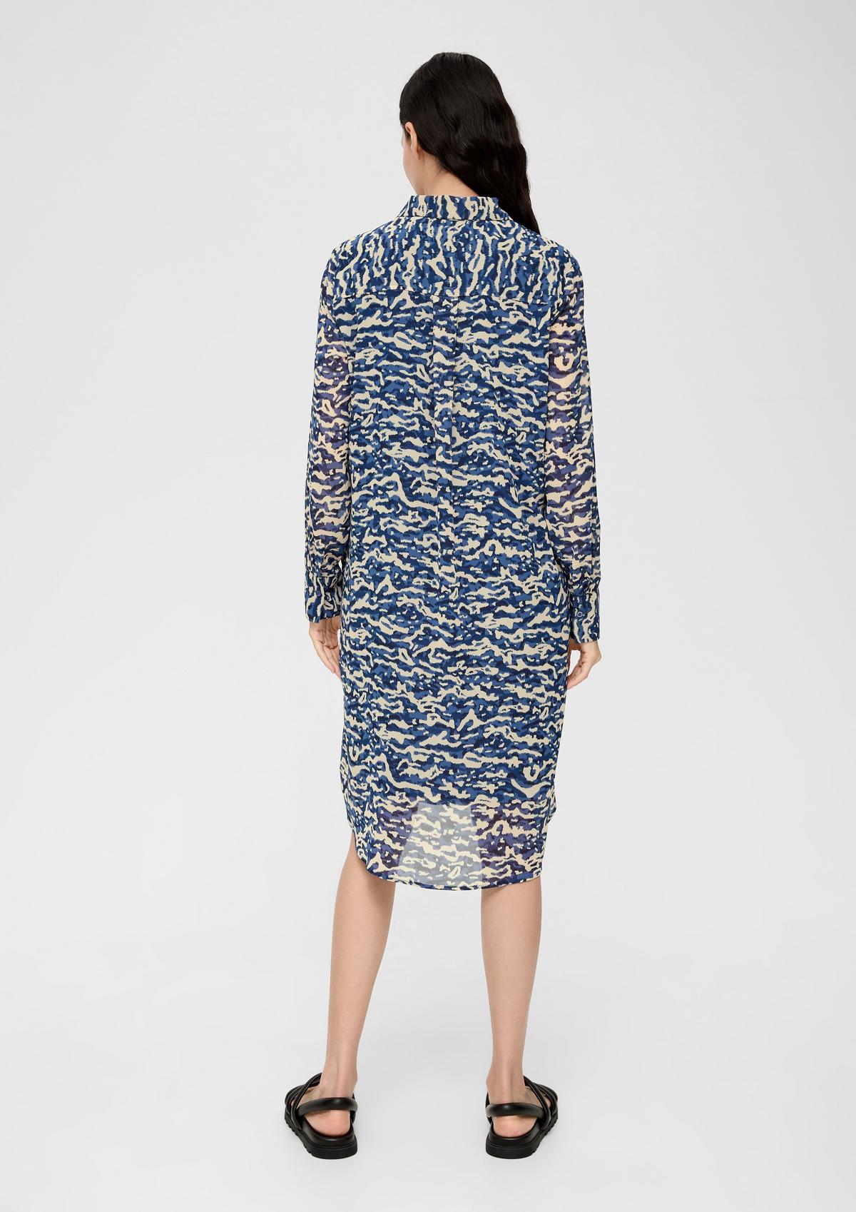 s.Oliver Chiffon jurk met print all-over