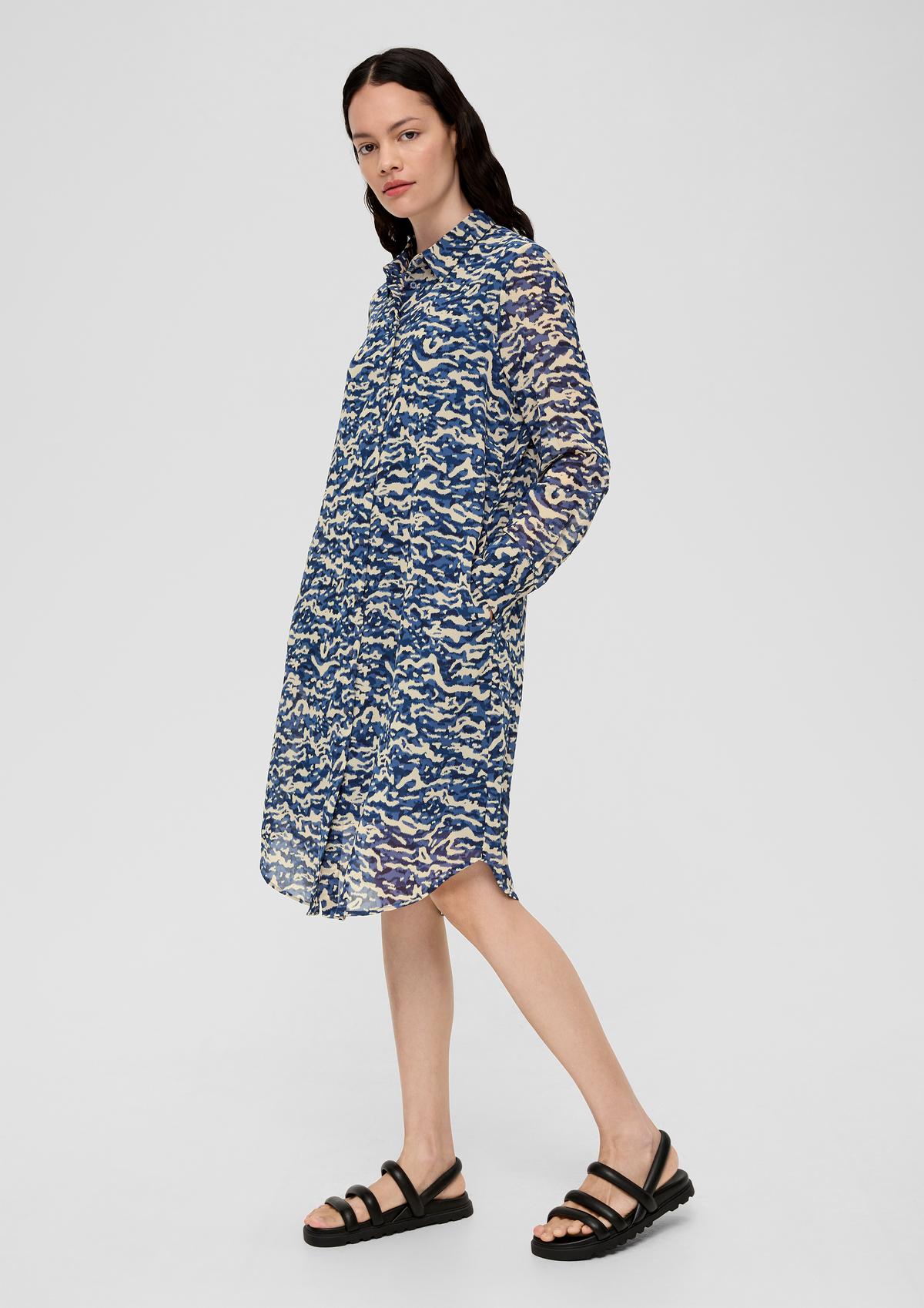 s.Oliver Chiffon dress with an all-over print