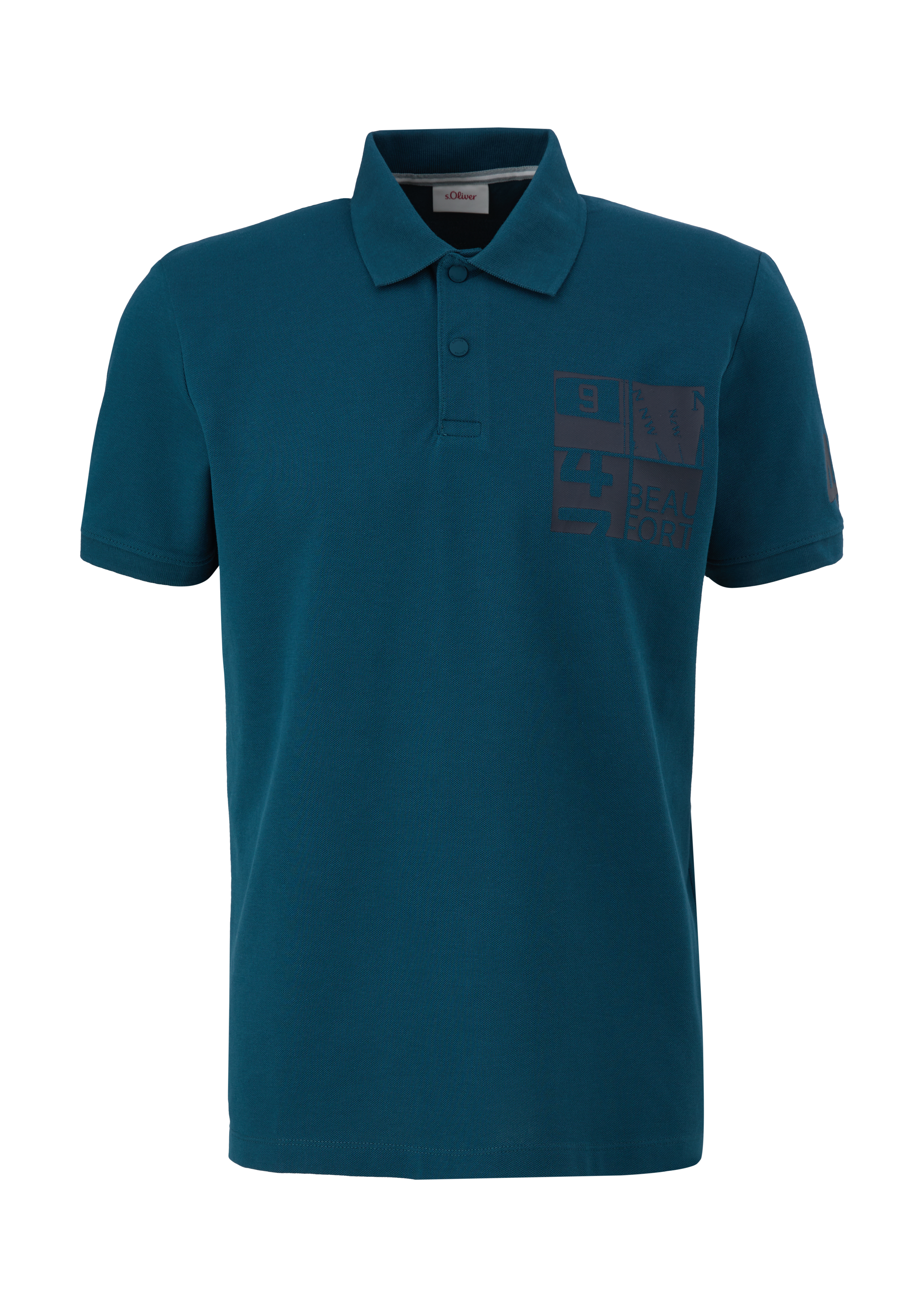 s.Oliver - Poloshirt aus Baumwollstretch, Herren, Blau