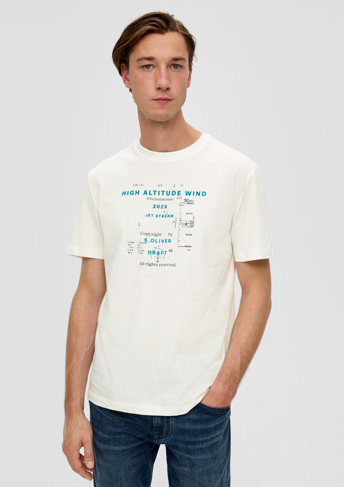 Cotton print white - T-shirt