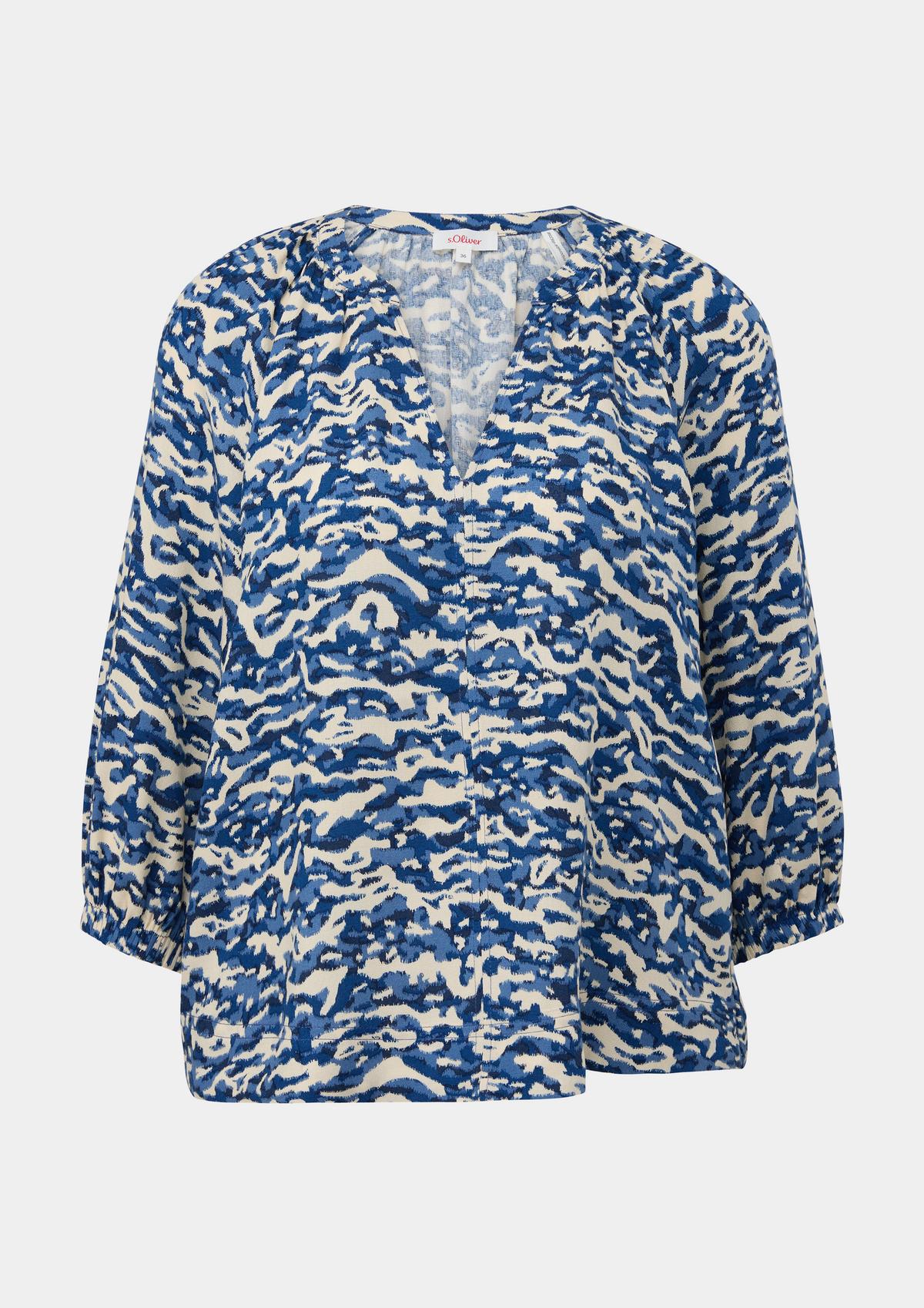 s.Oliver Patterned viscose blouse