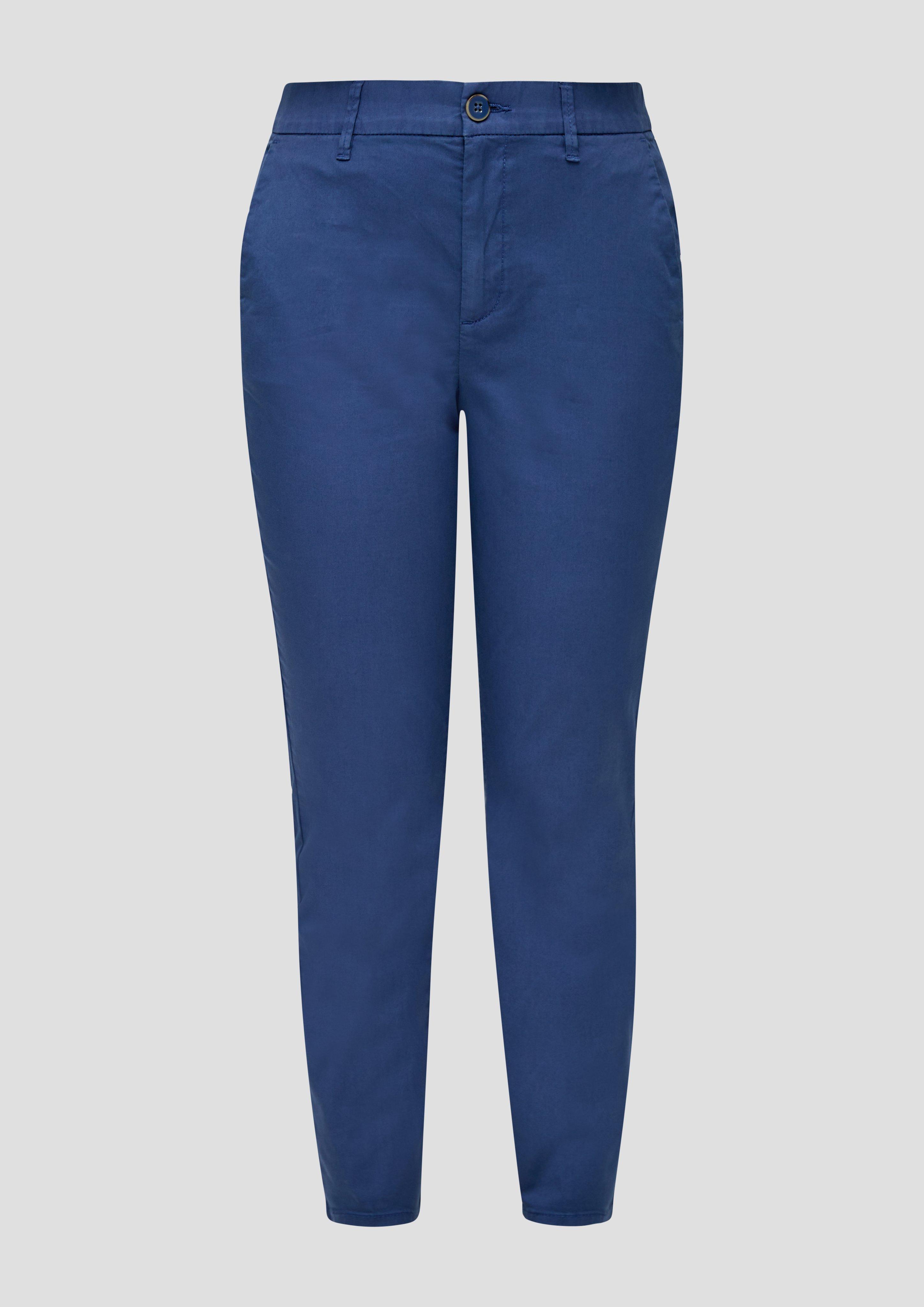 s.Oliver - Cigarette: Hose mit Tapered Leg, Damen, blau