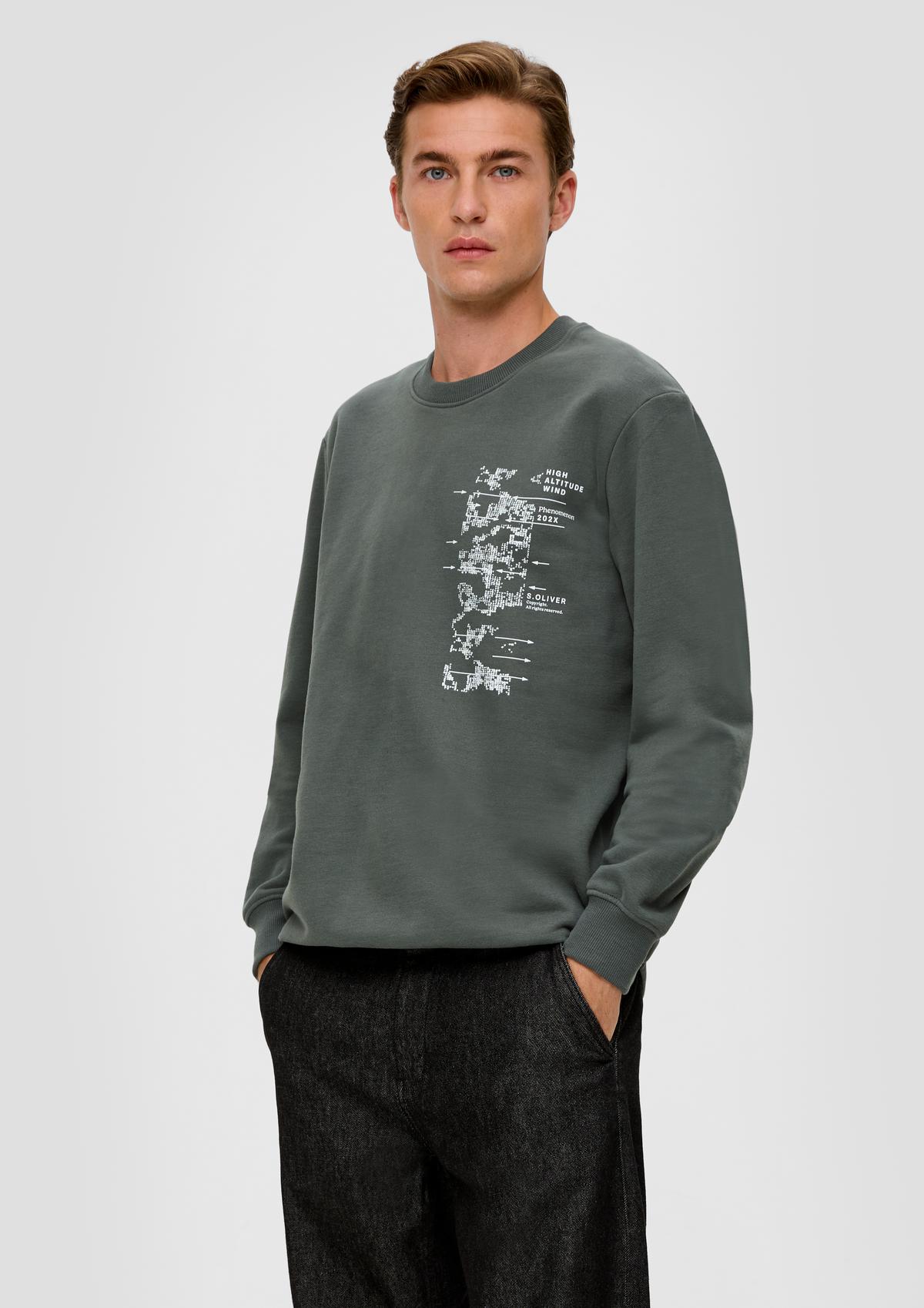 Sweatshirt met print op de voorkant