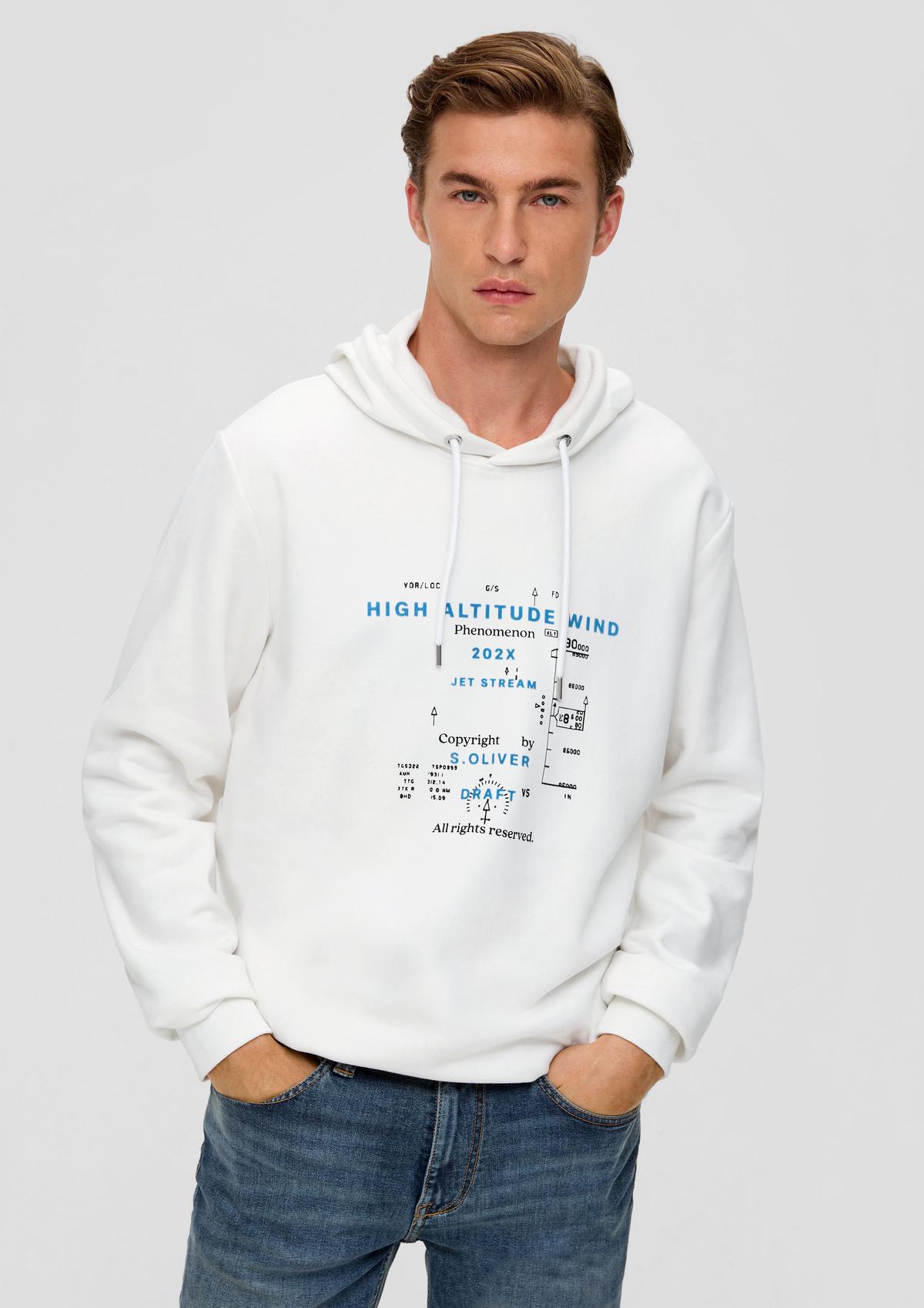 Cotton blend hoodie