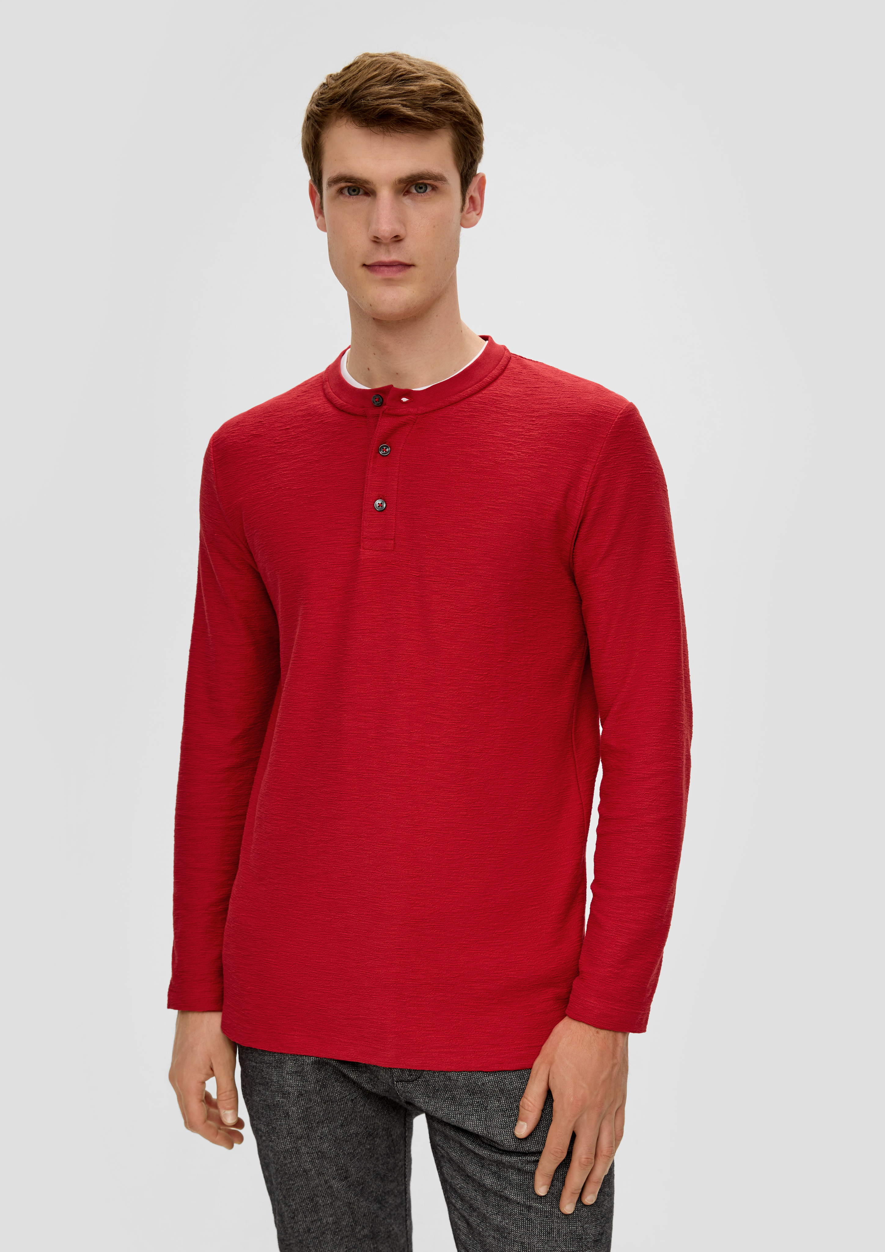 S.Oliver Longsleeve in Slub-Yarn-Qualität