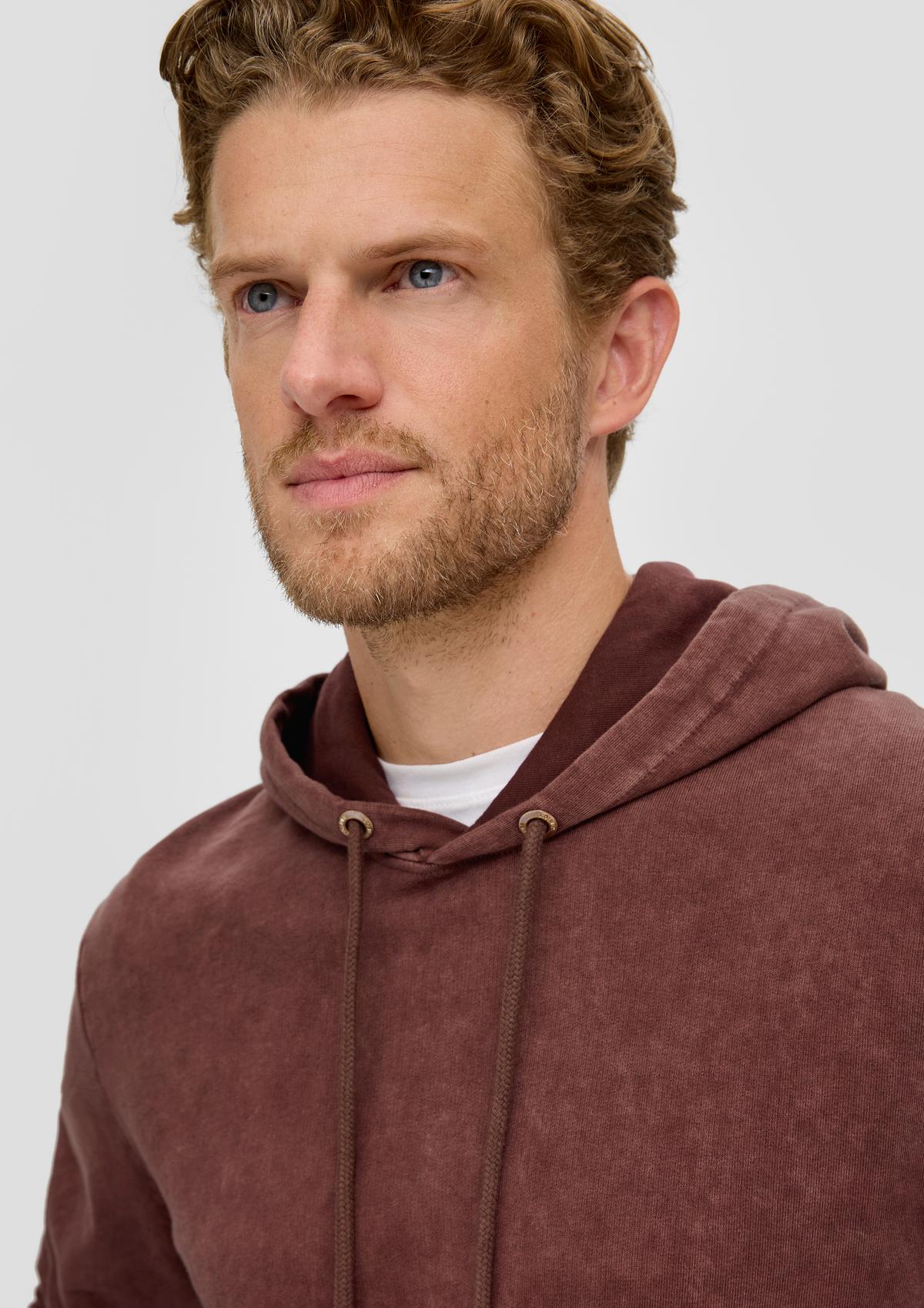 s.Oliver Katoenen sweatshirt met capuchon