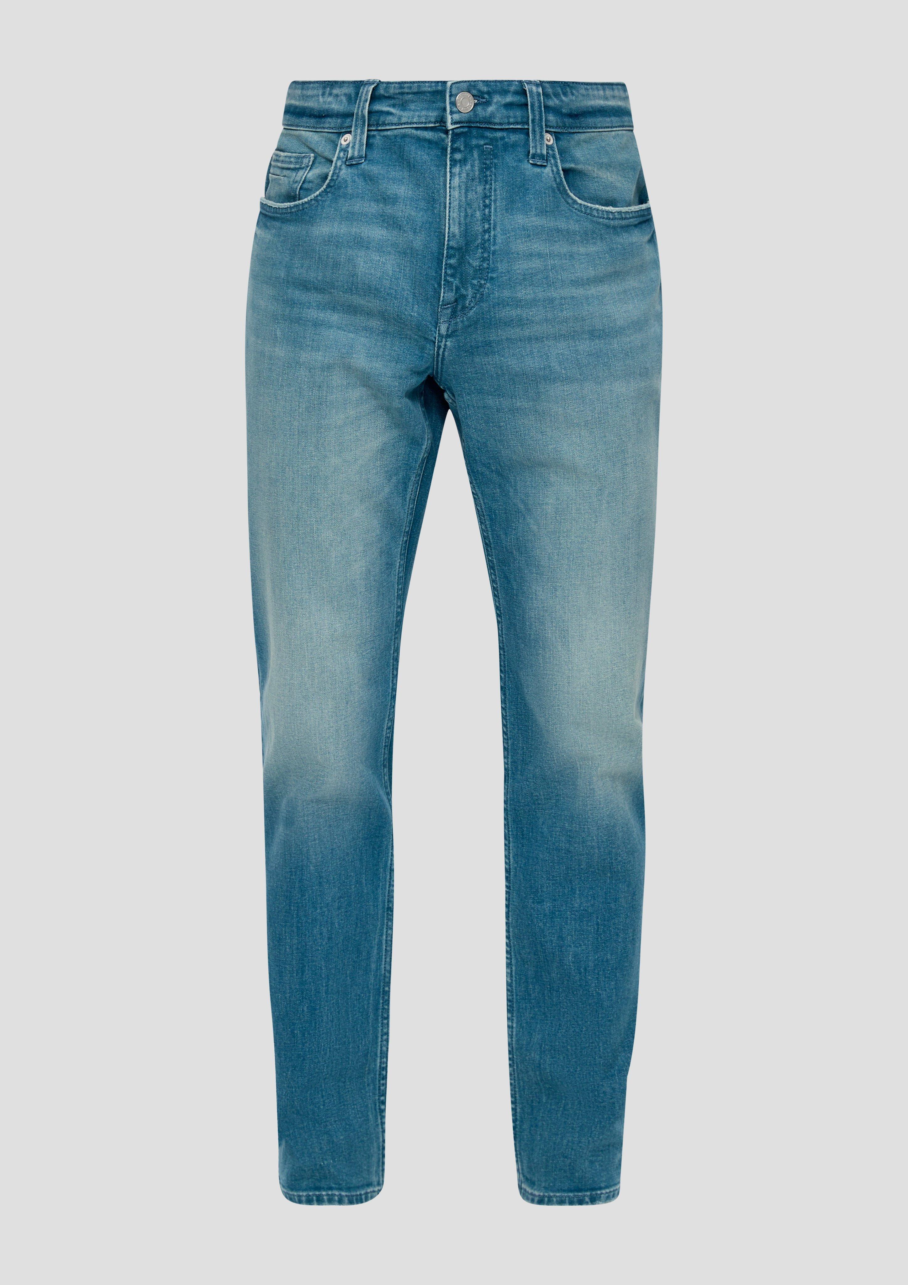 s.Oliver - Jeans Nelio / Slim Fit / Mid Rise / Slim Leg / Baumwollstretch, Herren, blau