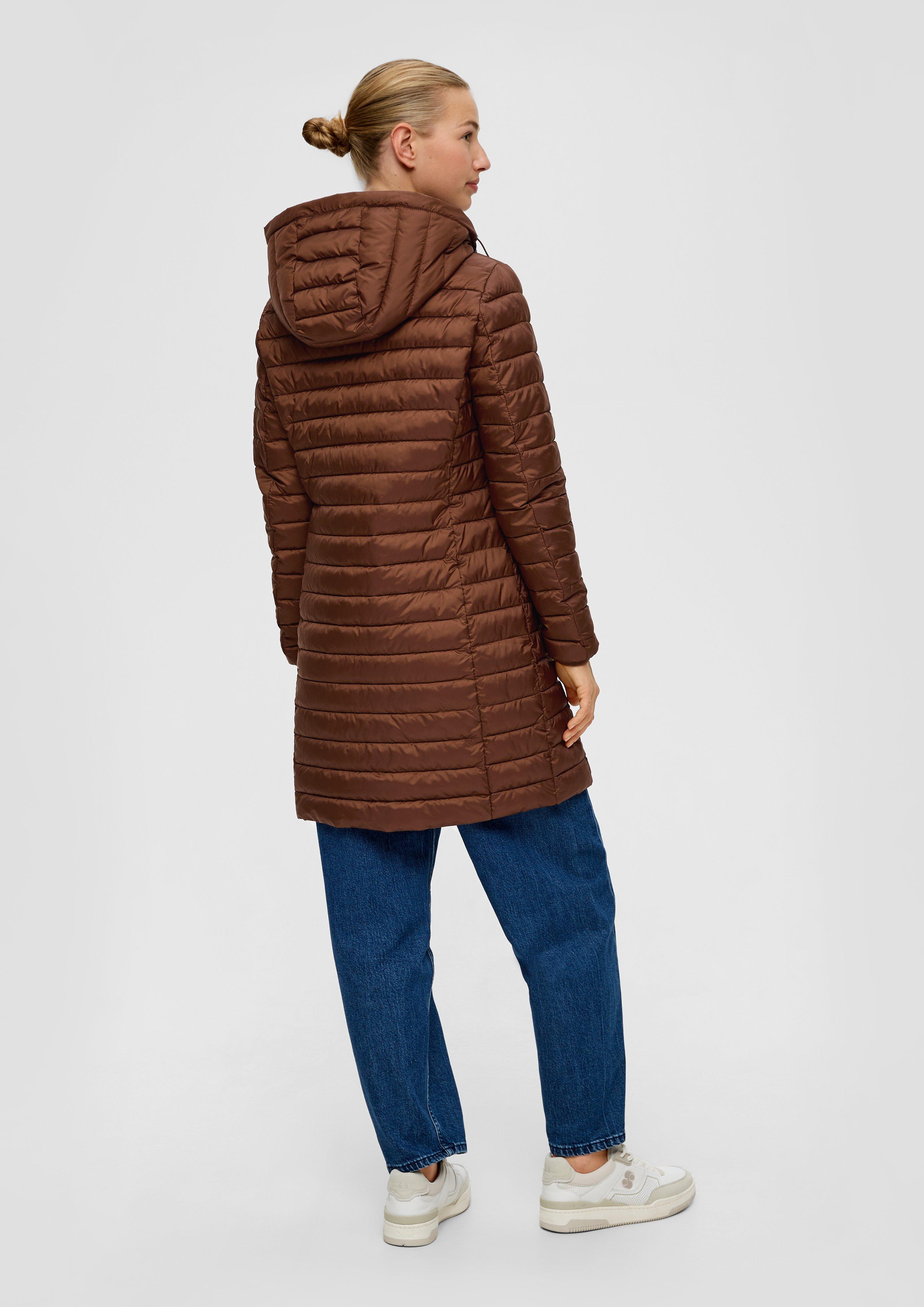 Quilted coat with detachable hood - offwhite | s.Oliver