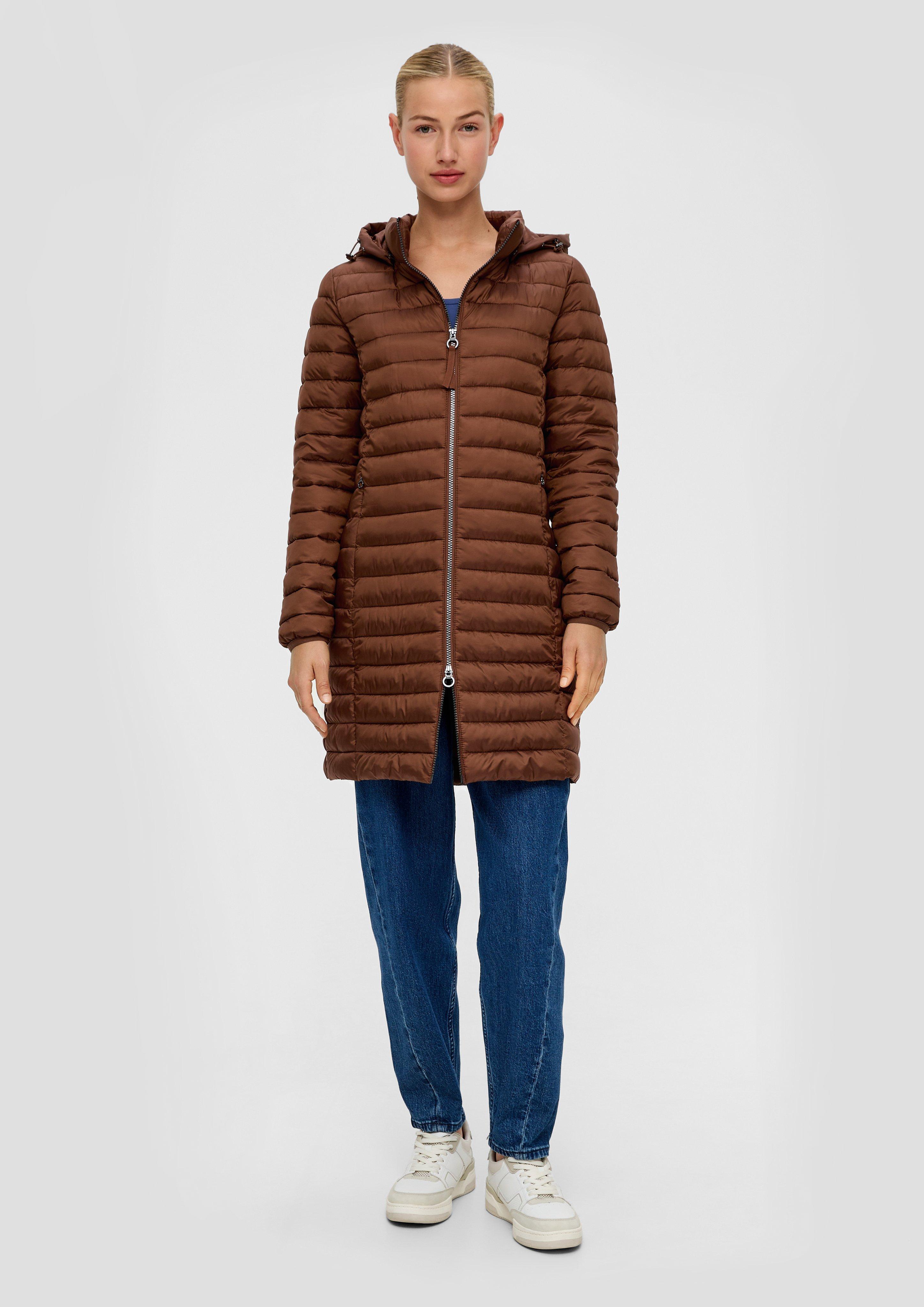 Quilted coat with detachable hood - offwhite | s.Oliver