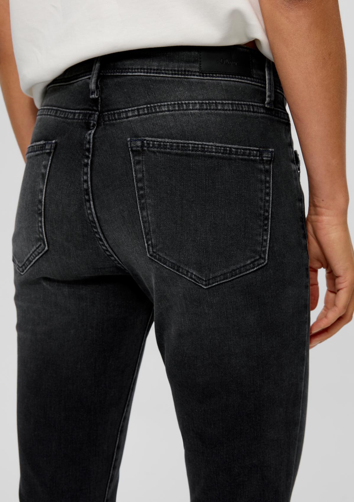 s.Oliver Jeans hlače Betsy/kroj Slim Fit/Mid Rise/Slim Leg/bombažni streč