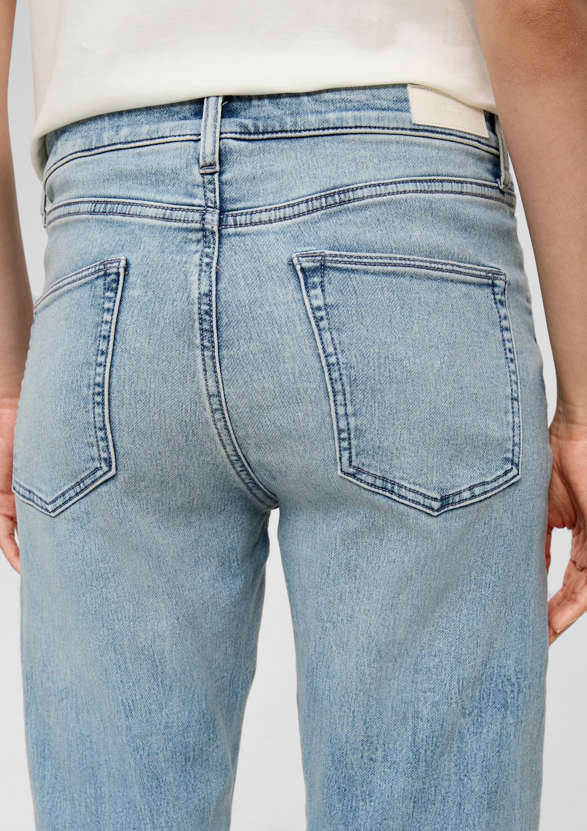 s.Oliver Regular fit: 360° denim jeans with a saddle yoke