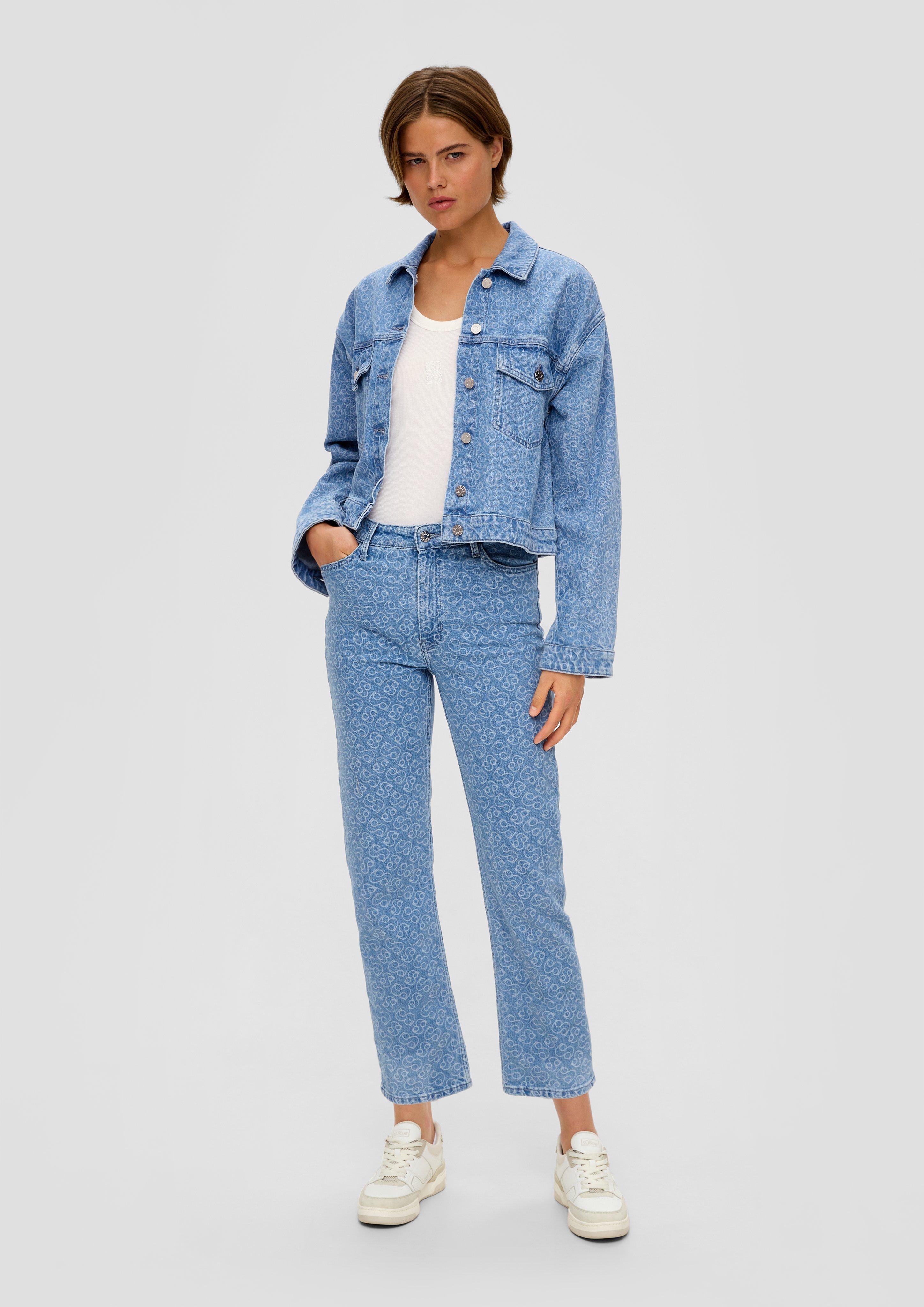 S.Oliver Cropped-Jeans Karolin / Regular Fit / High Rise / Straight Leg