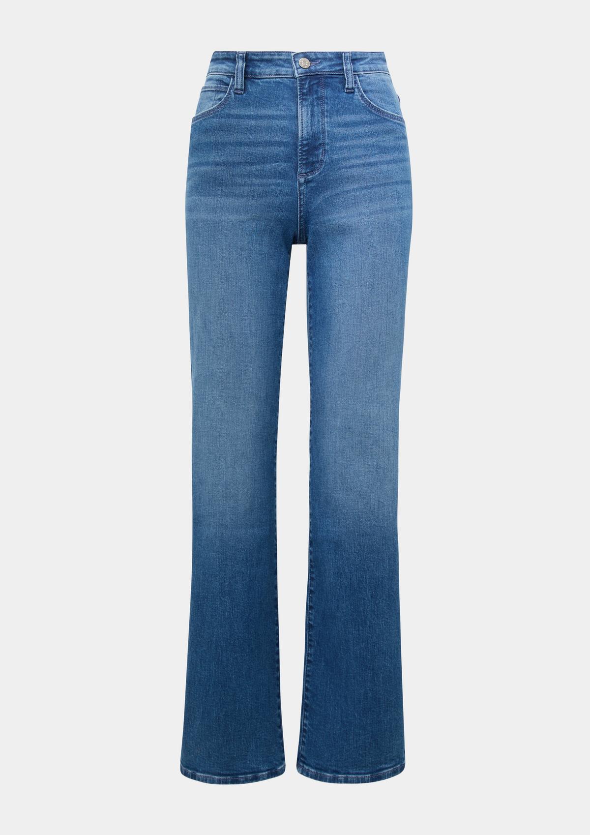 s.Oliver Jeans hlače Selina / kroj Slim Fit / High Rise / razširjene hlačnice